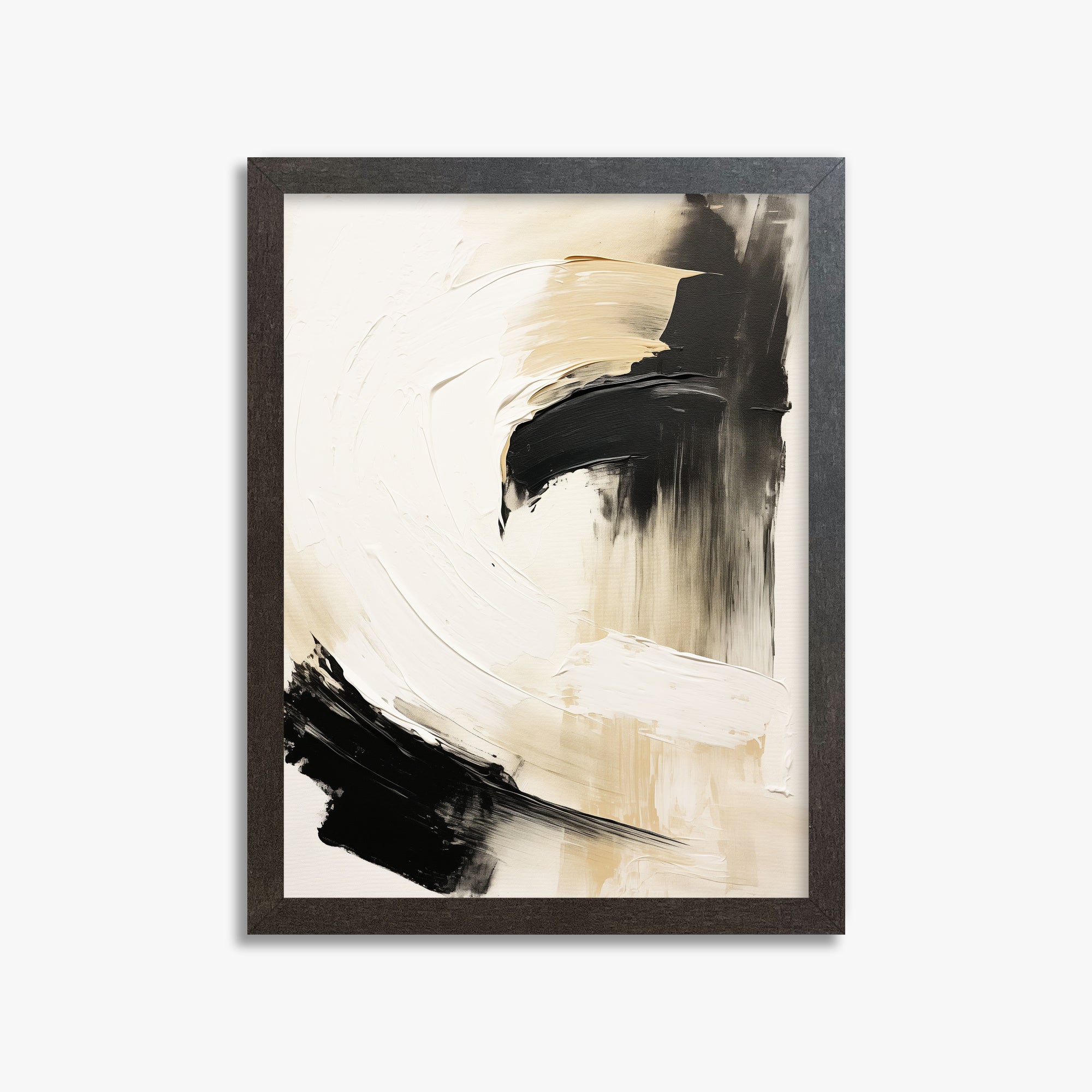 Crescent Anchor, 30x40cm Framed Poster With Espresso Frame
