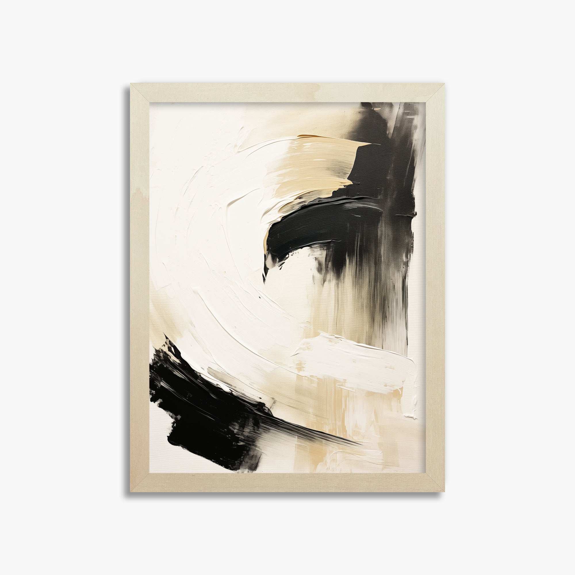 Crescent Anchor, 30x40cm Framed Poster With Lime Wood Frame