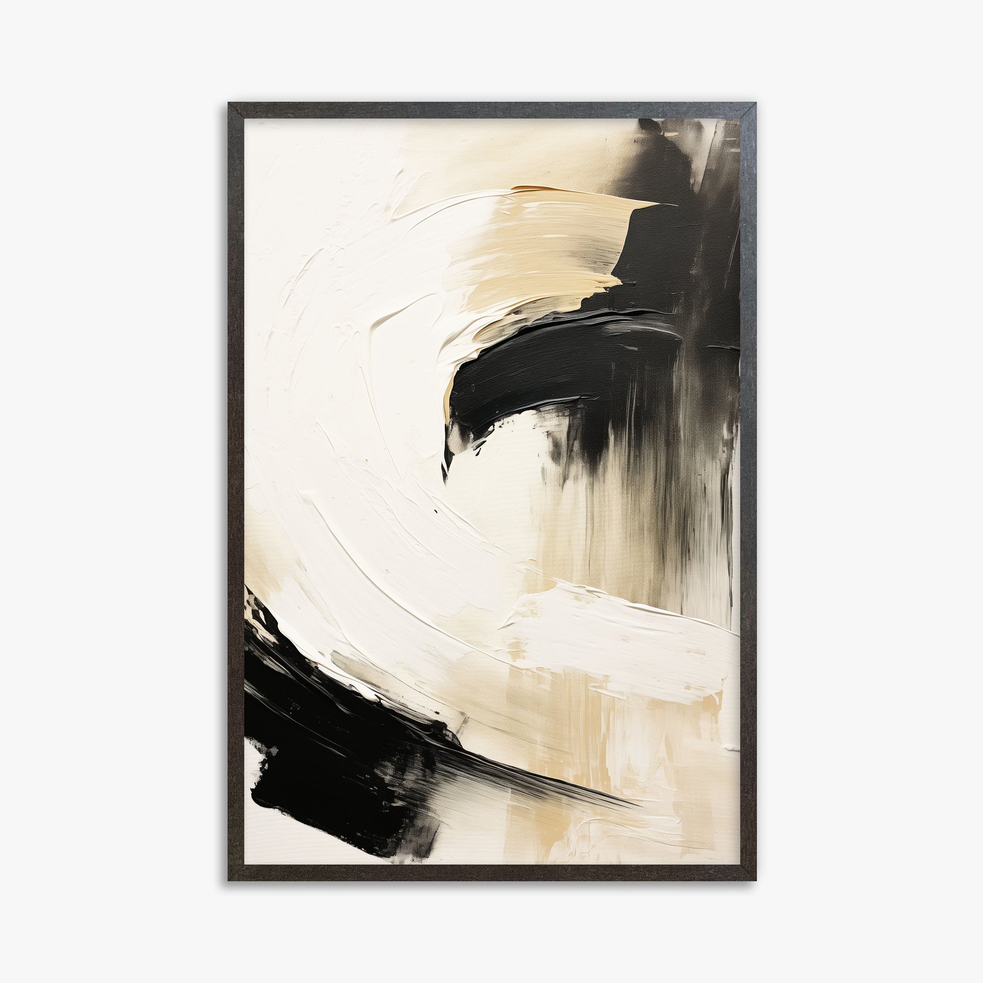 Crescent Anchor, 61x91cm Framed Poster With Espresso Frame