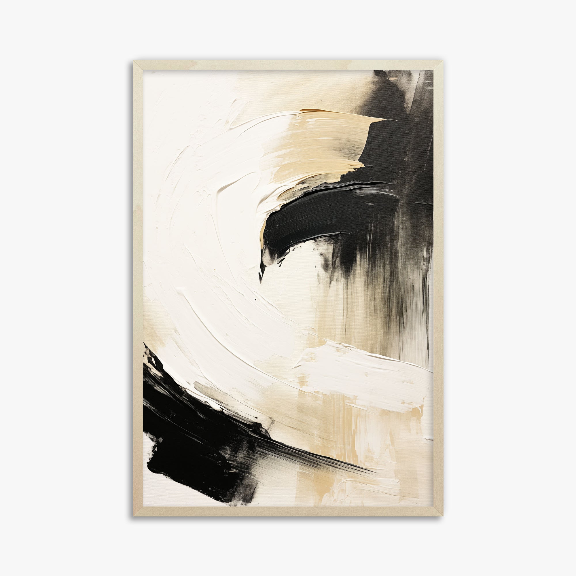 Crescent Anchor, 61x91cm Framed Poster With Lime Wood Frame