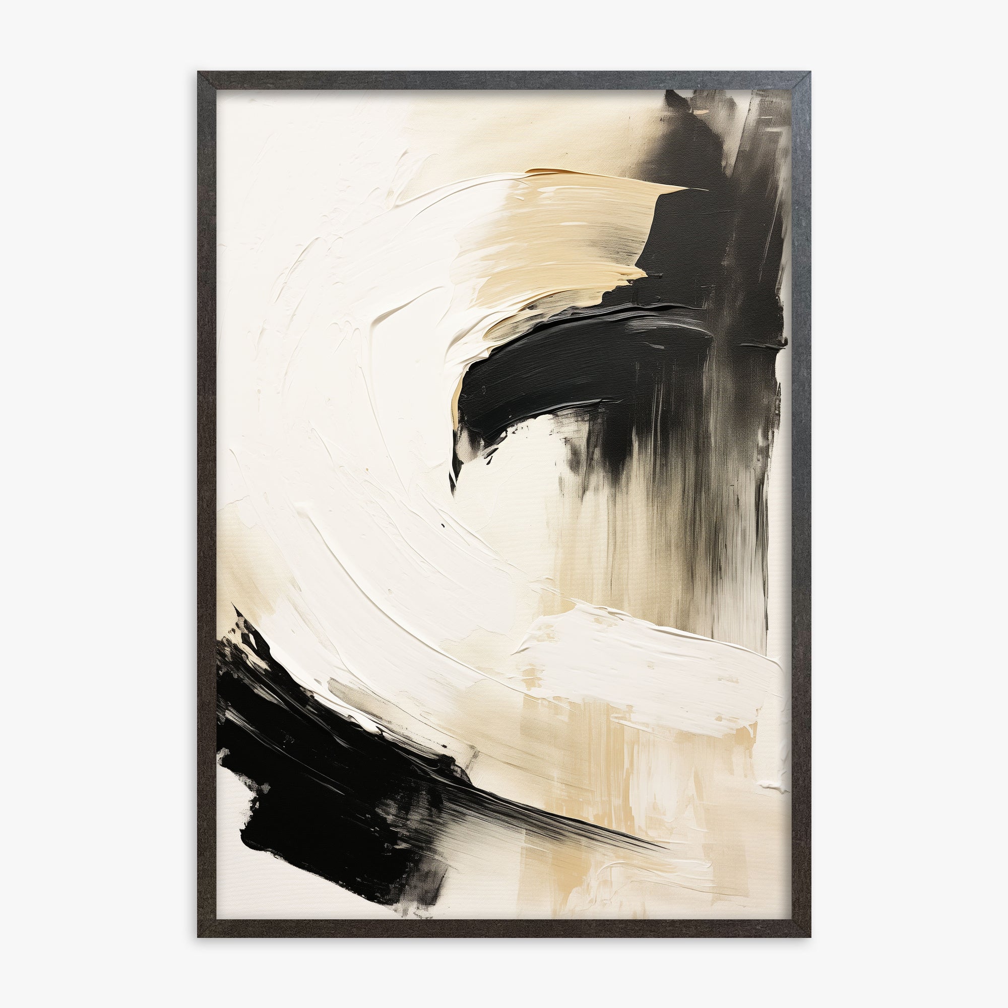 Crescent Anchor, 70x100cm Framed Poster With Espresso Frame