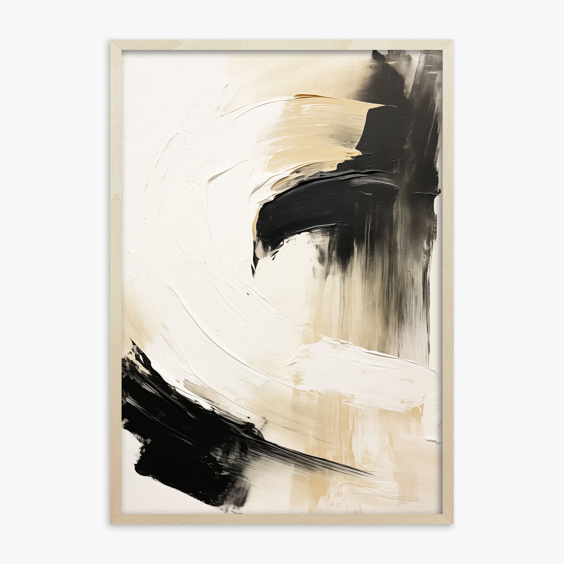 Crescent Anchor, 70x100cm Framed Poster With Lime Wood Frame