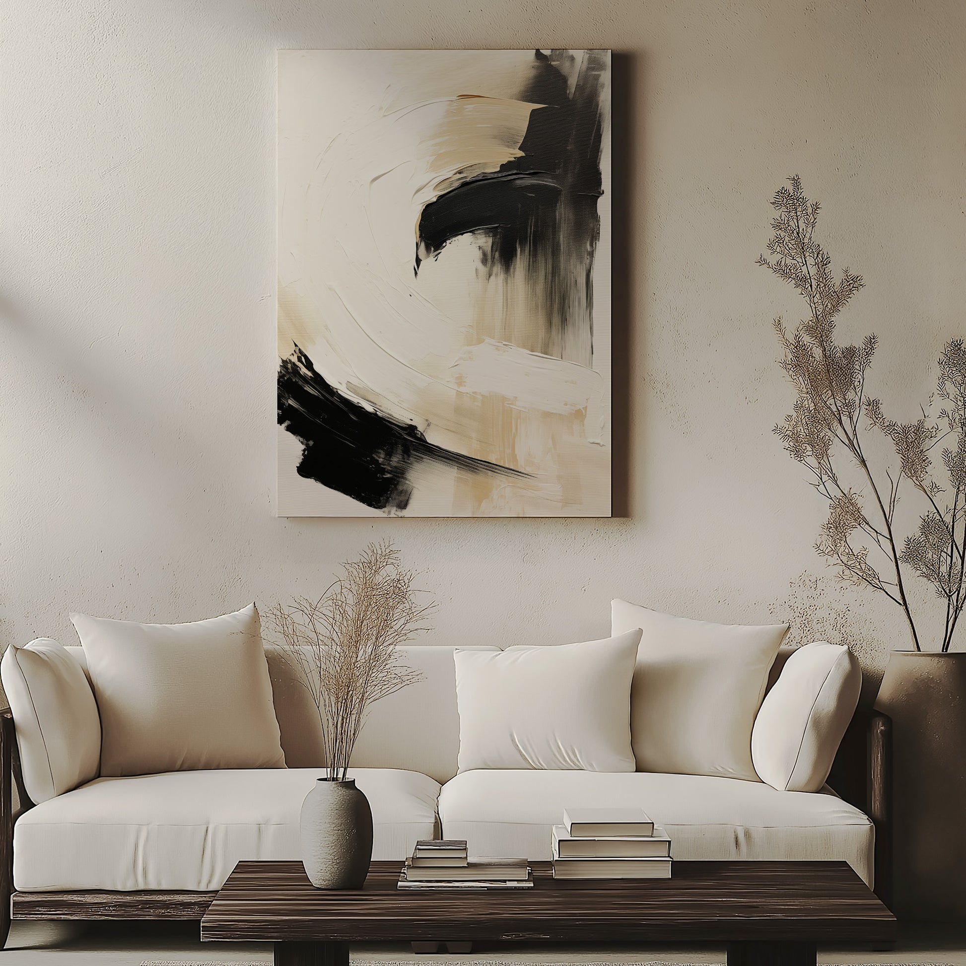 Design Concept No. 57 for Crescent Anchor Modern Satin Canvas Poster Art