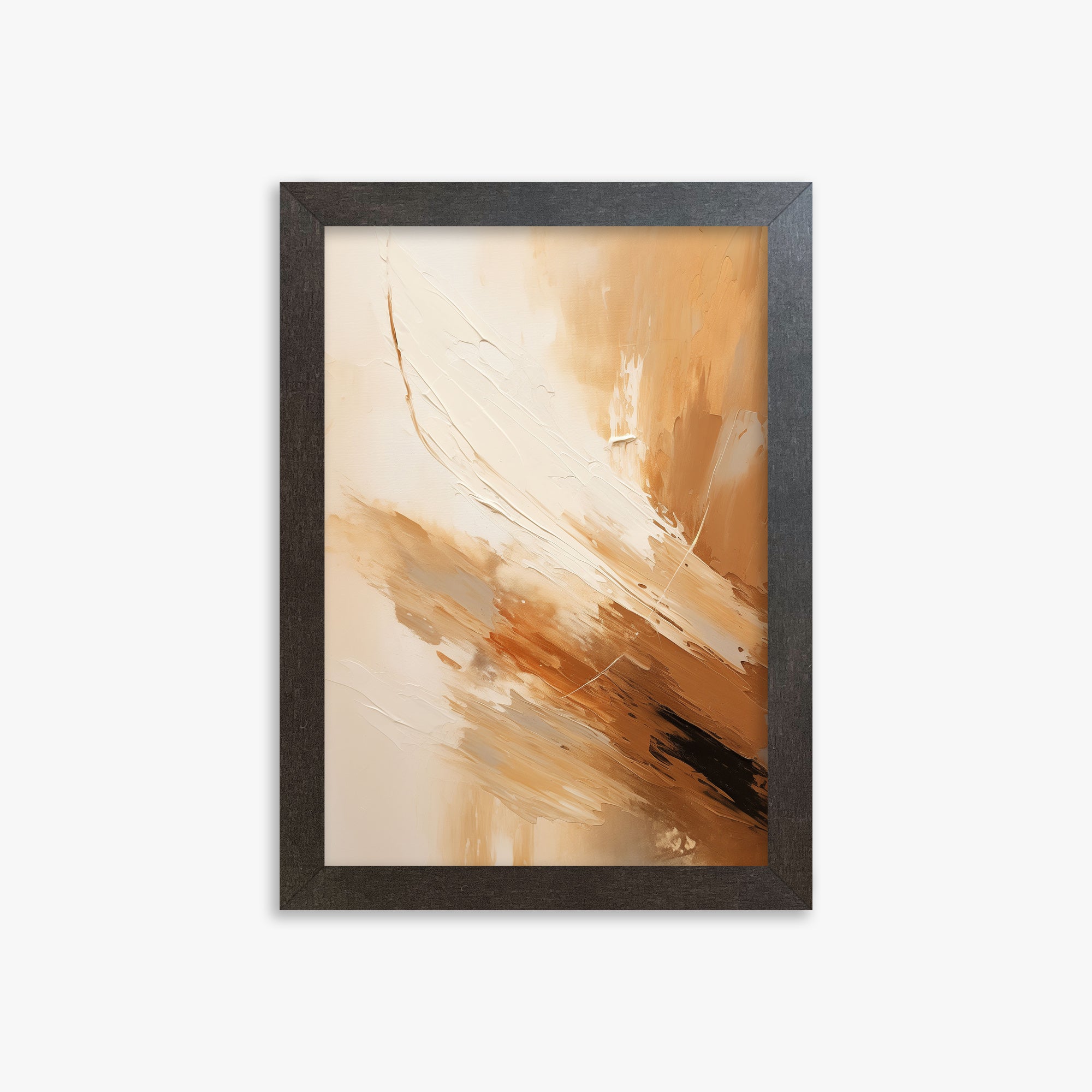 Desert Wind Abstract, 21x30cm Framed Poster With Espresso Frame