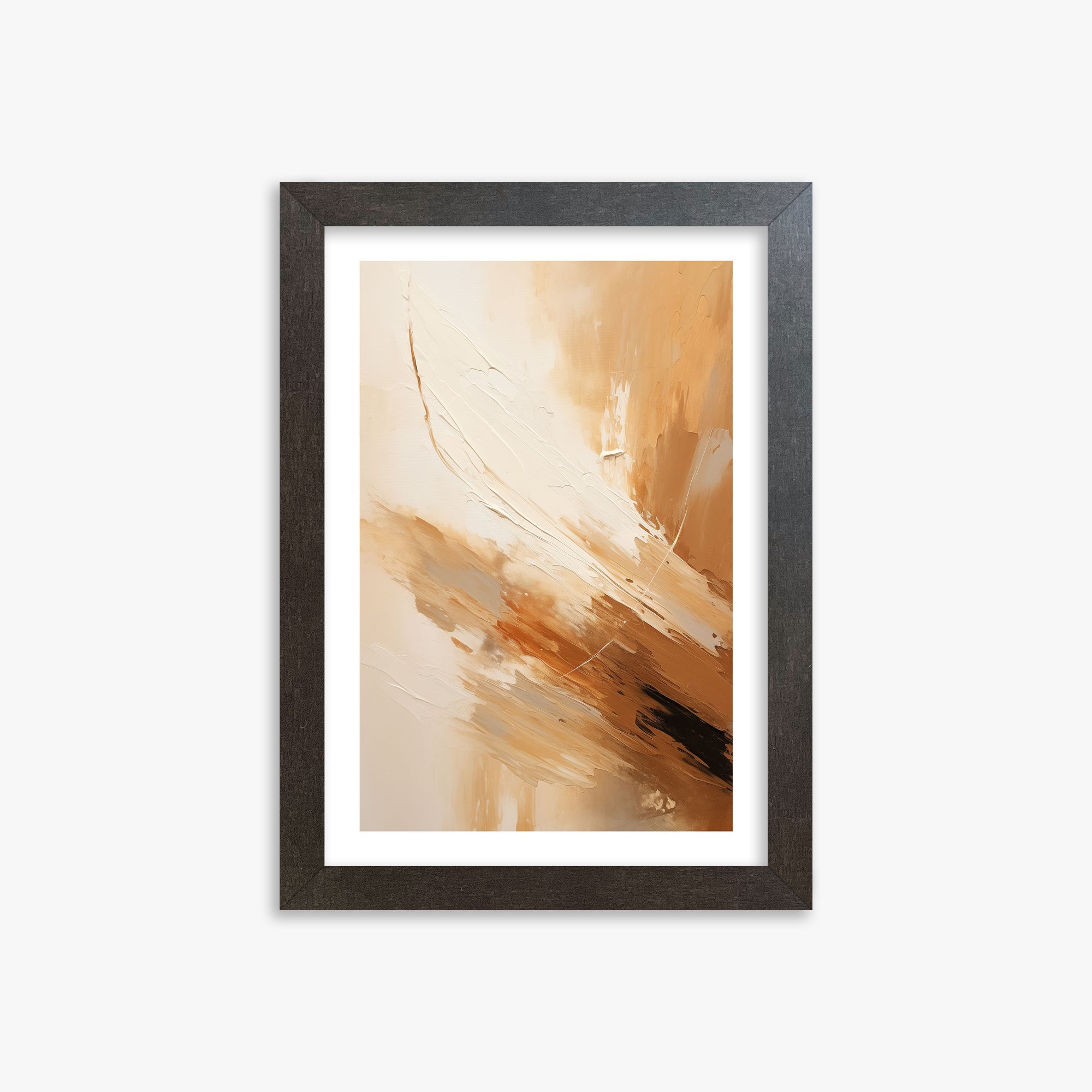 Desert Wind Abstract, 21x30cm Framed Poster With Espresso Frame