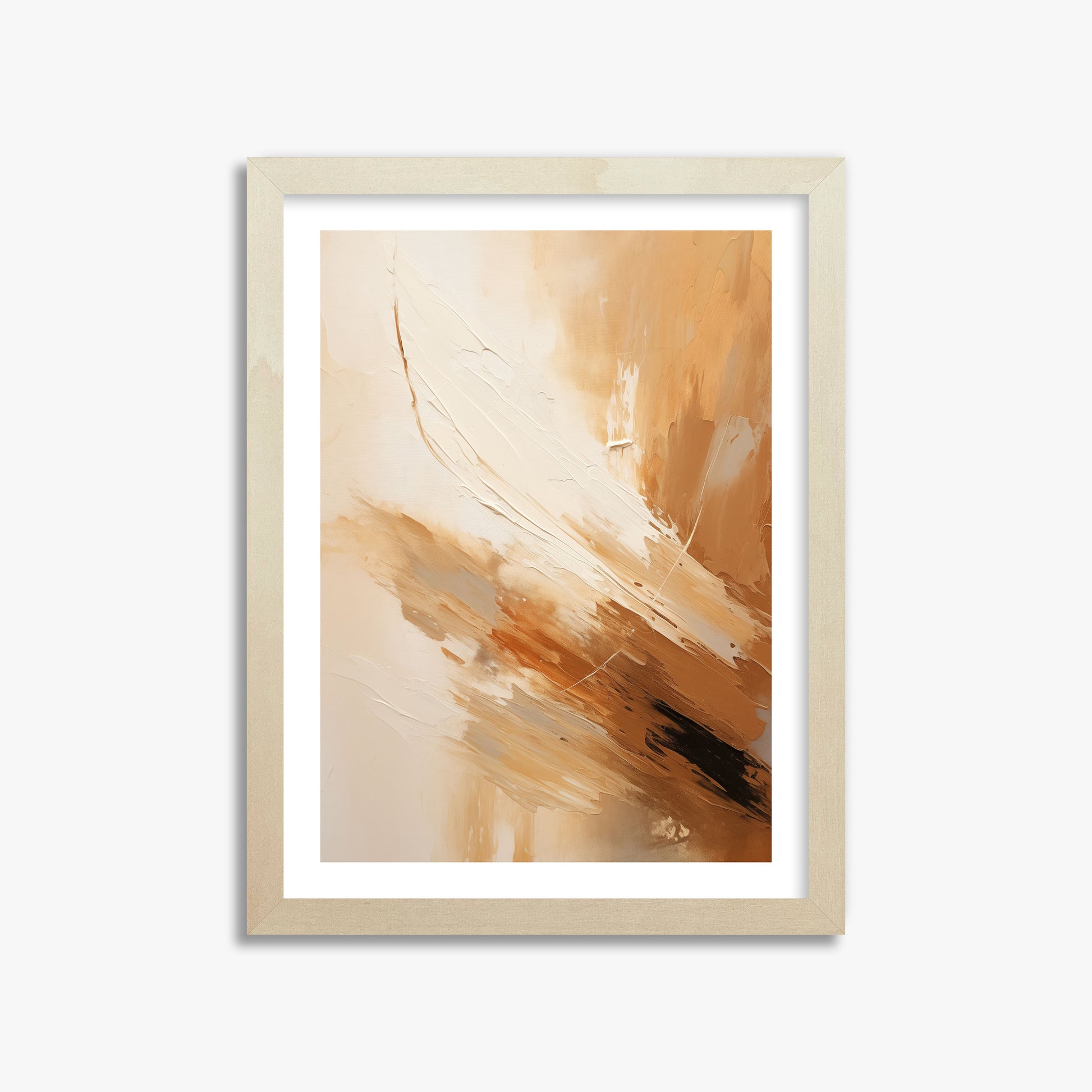 Desert Wind Abstract, 30x40cm Framed Poster With Lime Wood Frame