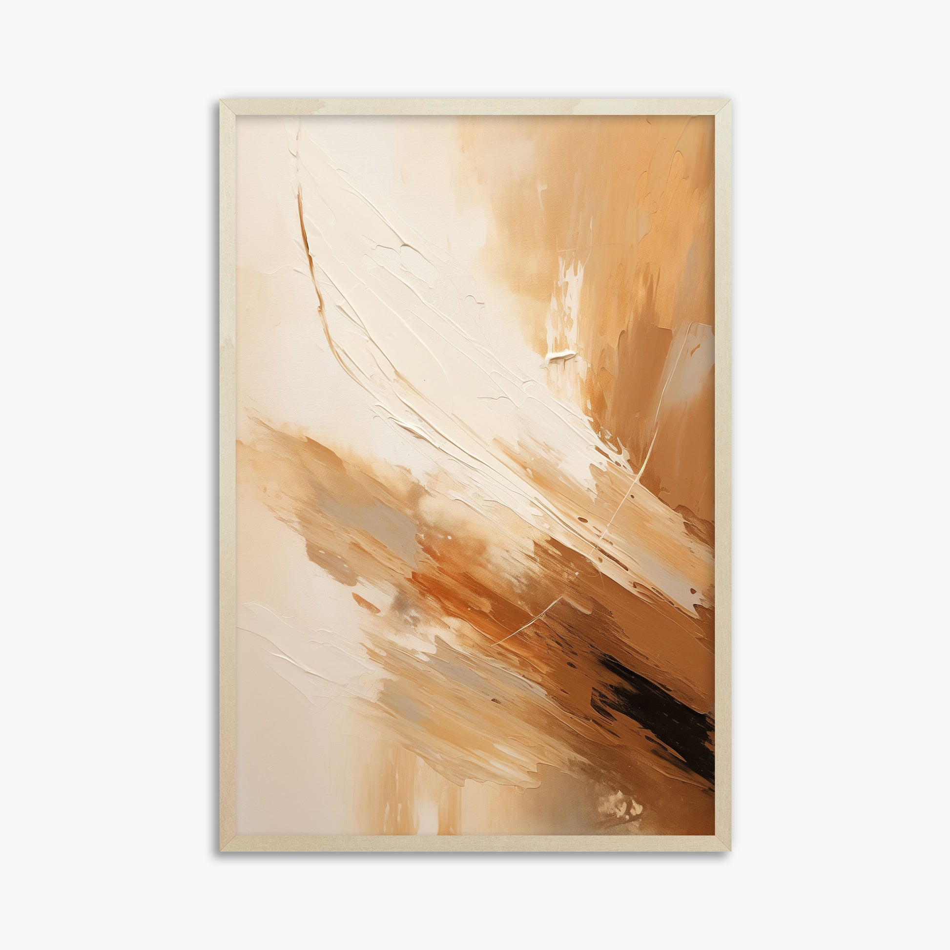 Desert Wind Abstract, 61x91cm Framed Poster With Lime Wood Frame