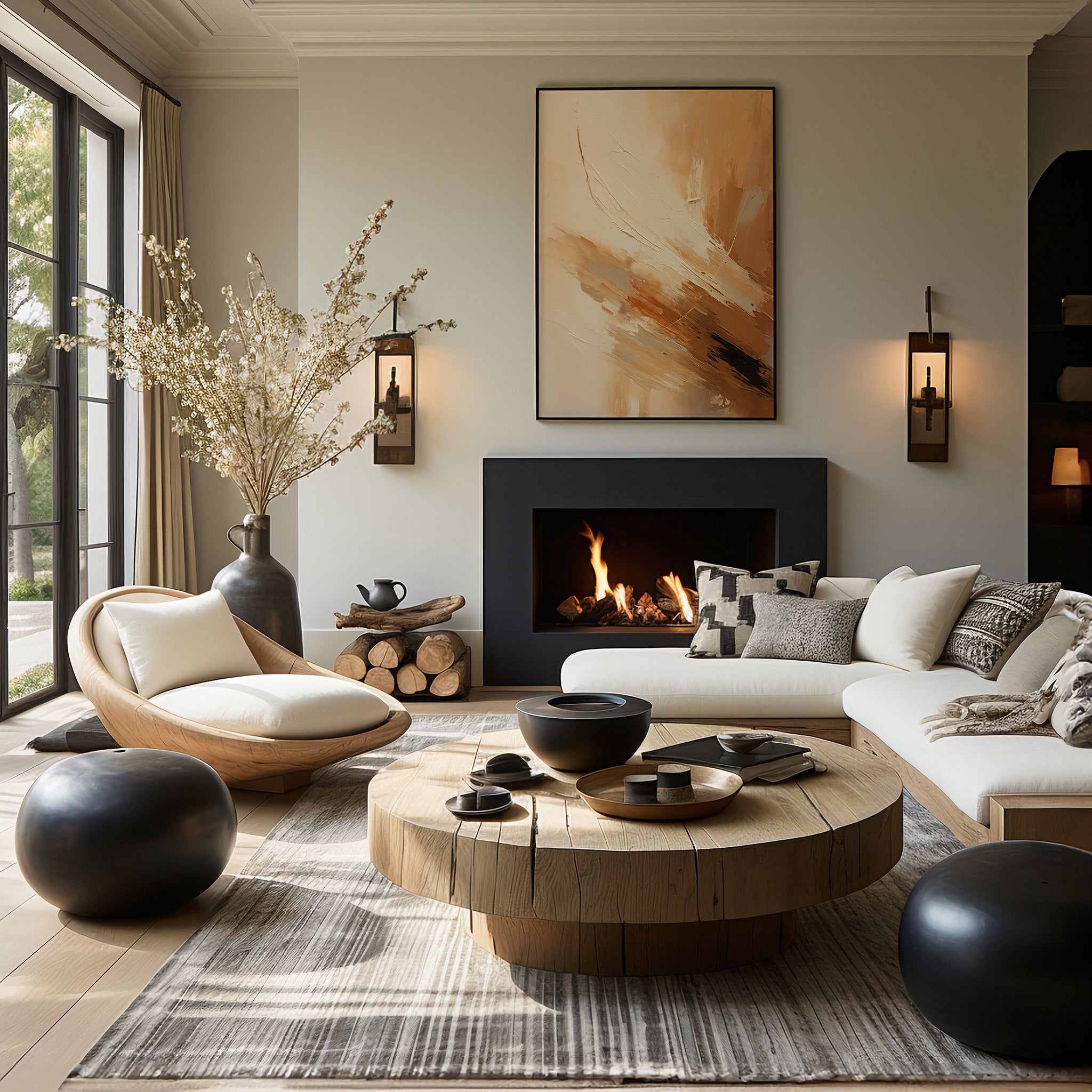 Design Concept No. 39 for Desert Wind Abstract Modern Poster Art