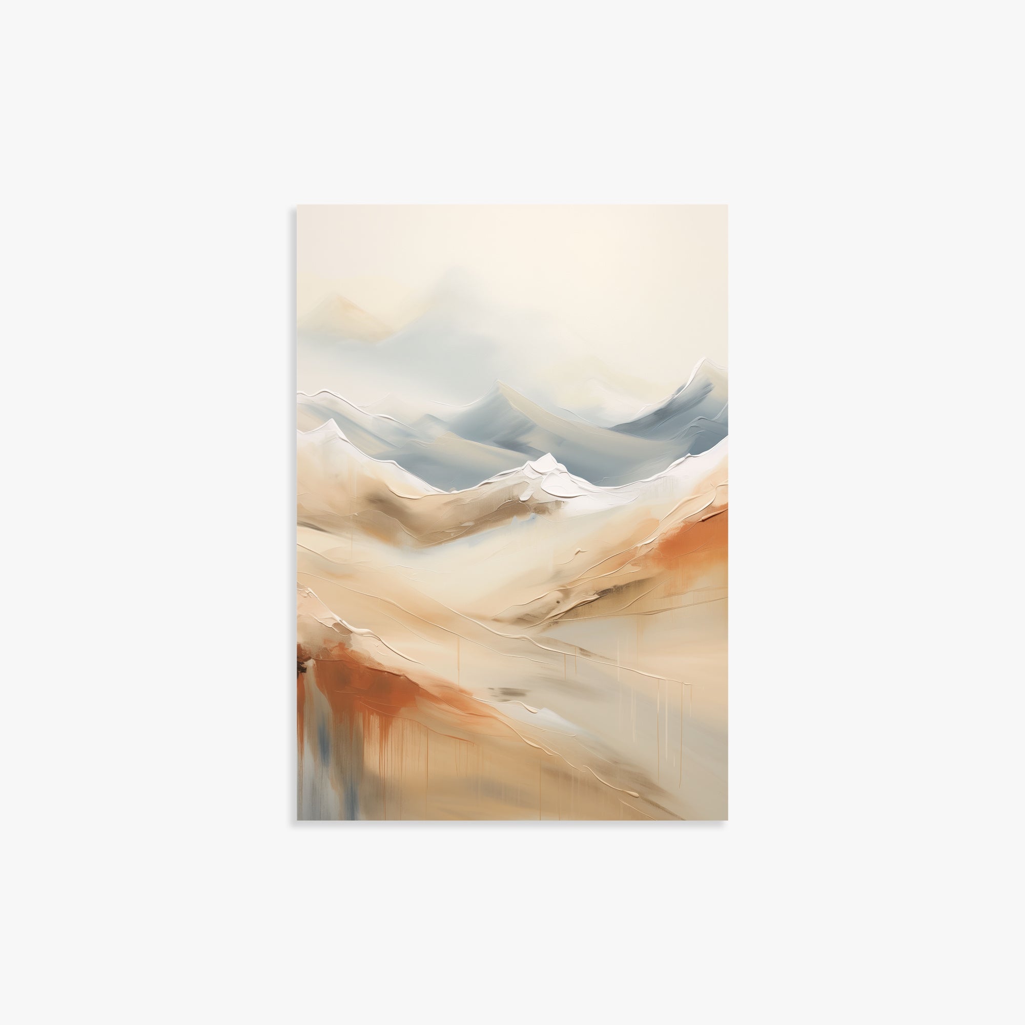 Serene Summit Haze, 21x30cm Poster Unframed
