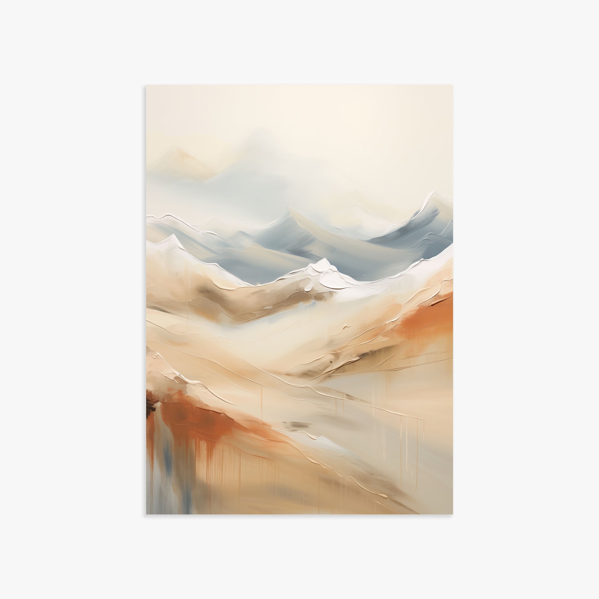 Serene Summit Haze, 50x70cm Poster Unframed