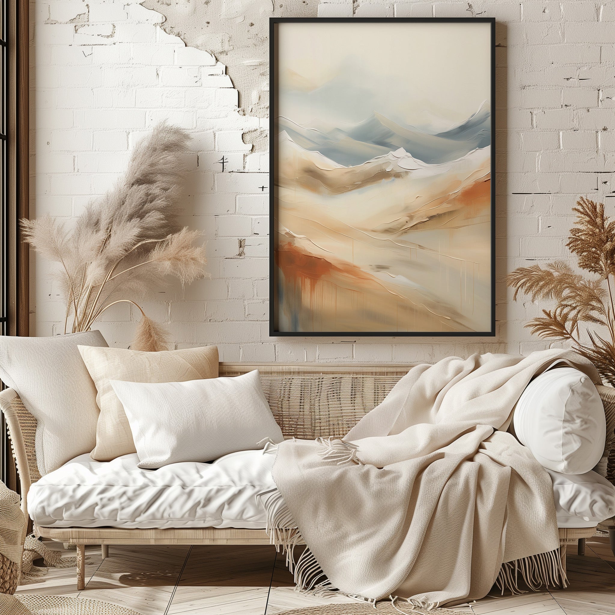 Design Concept No. 29 for Serene Summit Haze Modern Poster Art