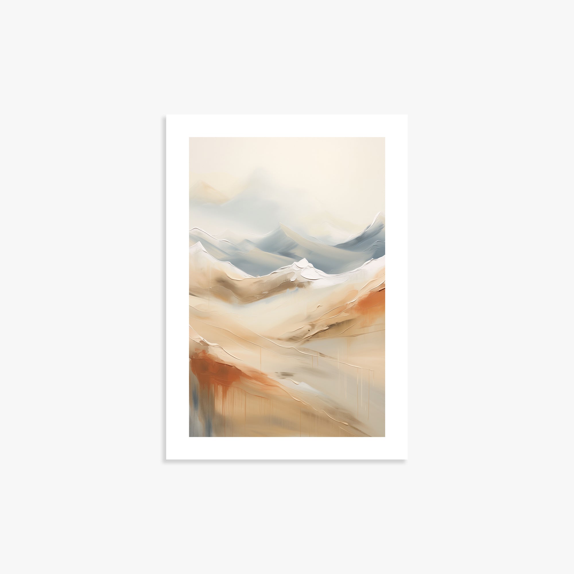 Serene Summit Haze, 21x30cm Printed Poster