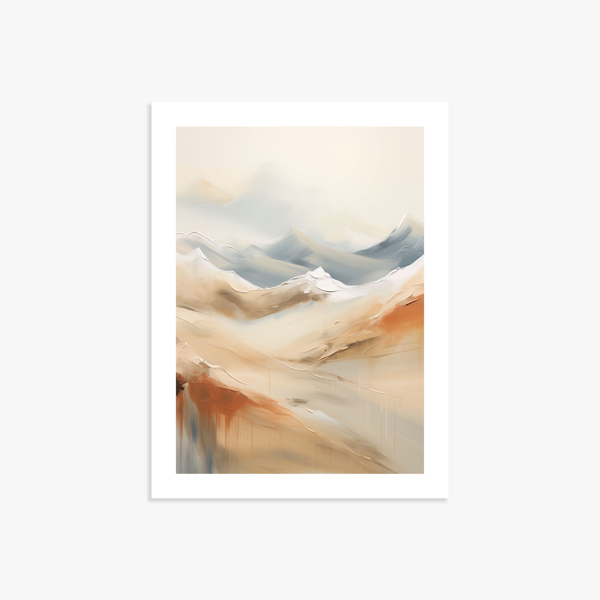Serene Summit Haze, 30x40cm Printed Poster