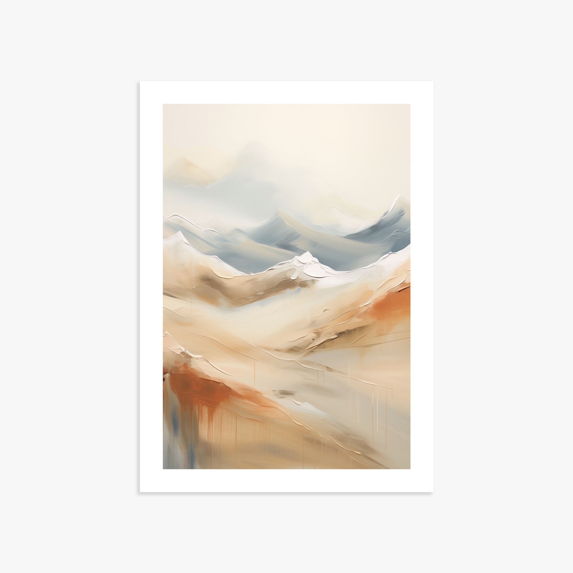 Serene Summit Haze, 50x70cm Printed Poster