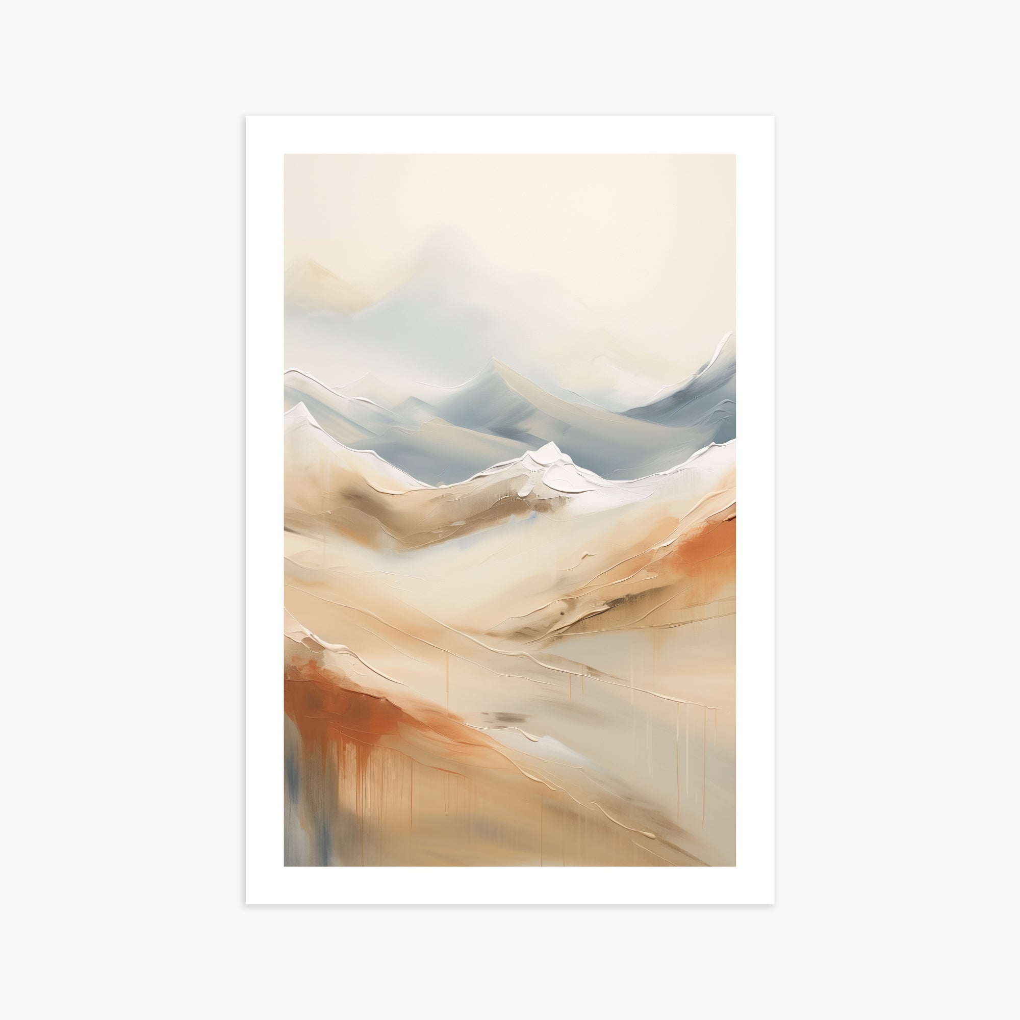 Serene Summit Haze, 61x91cm Printed Poster