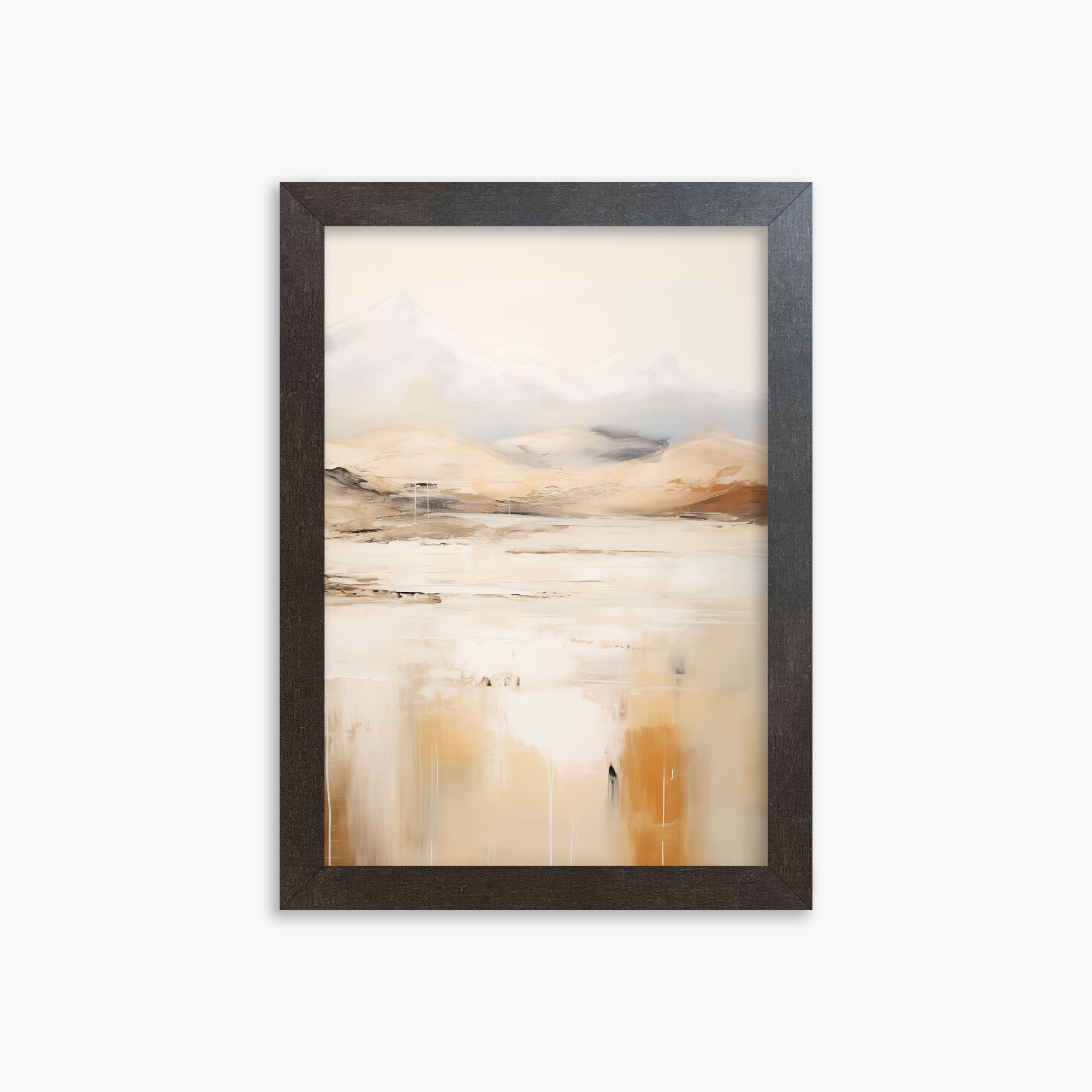 Reflected Dunes, 21x30cm Framed Poster With Espresso Frame