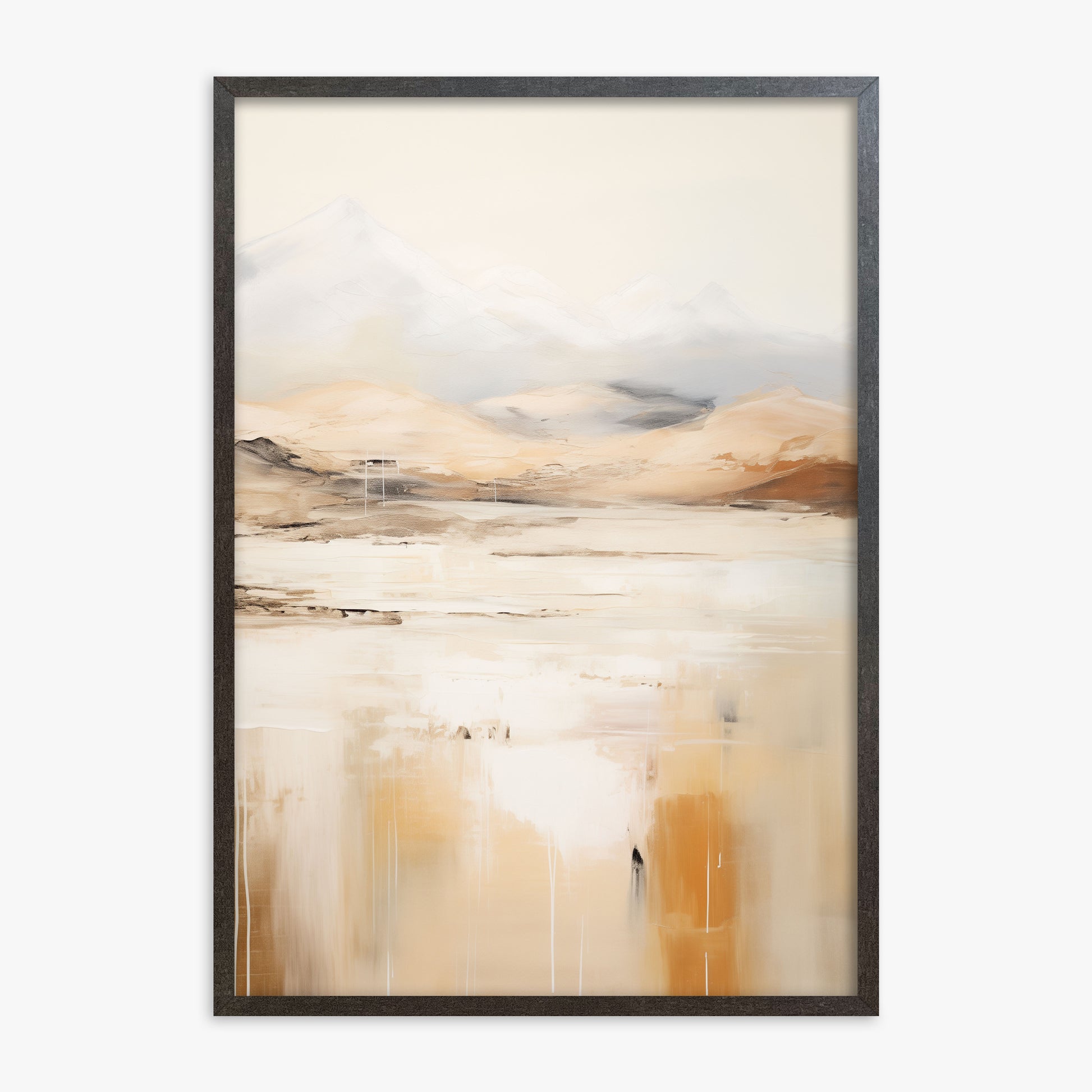 Reflected Dunes, 70x100cm Framed Poster With Espresso Frame