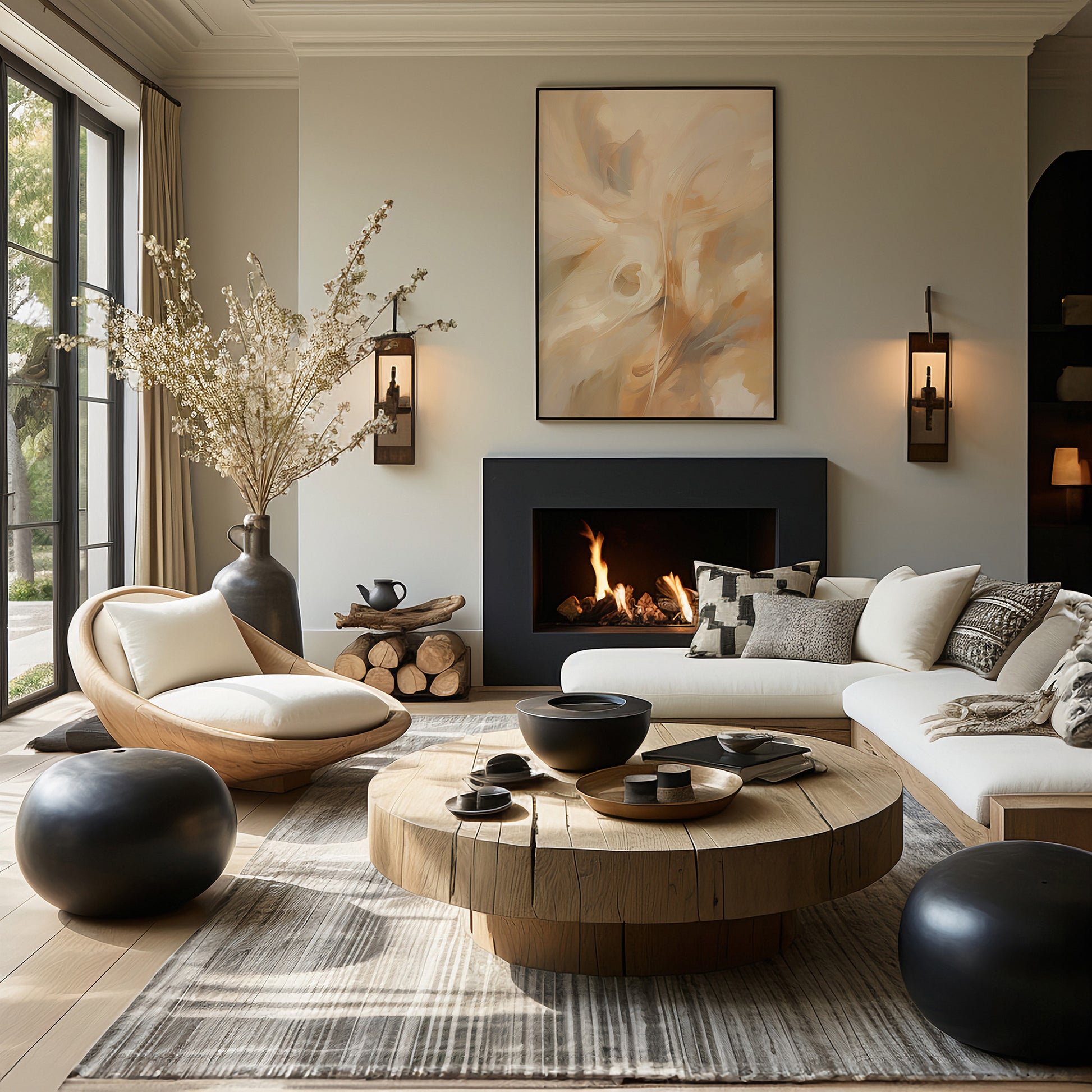 Design Concept No. 39 for Whispering Currents Modern Poster Art