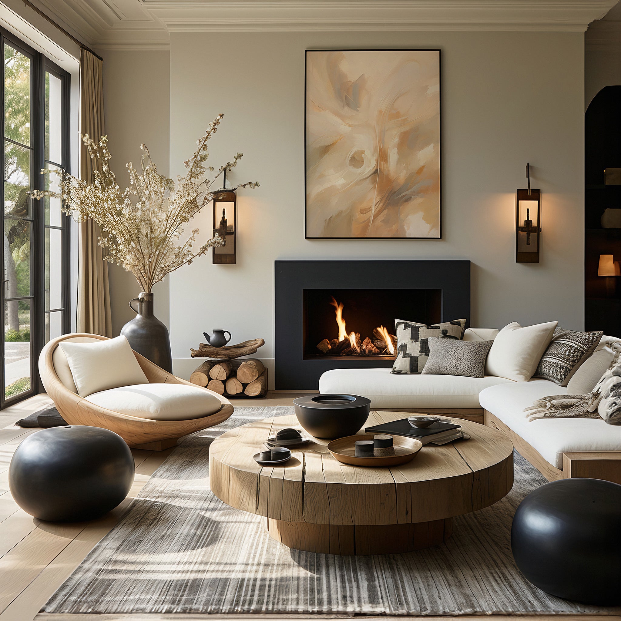 Design Concept No. 39 for Whispering Currents Modern Poster Art