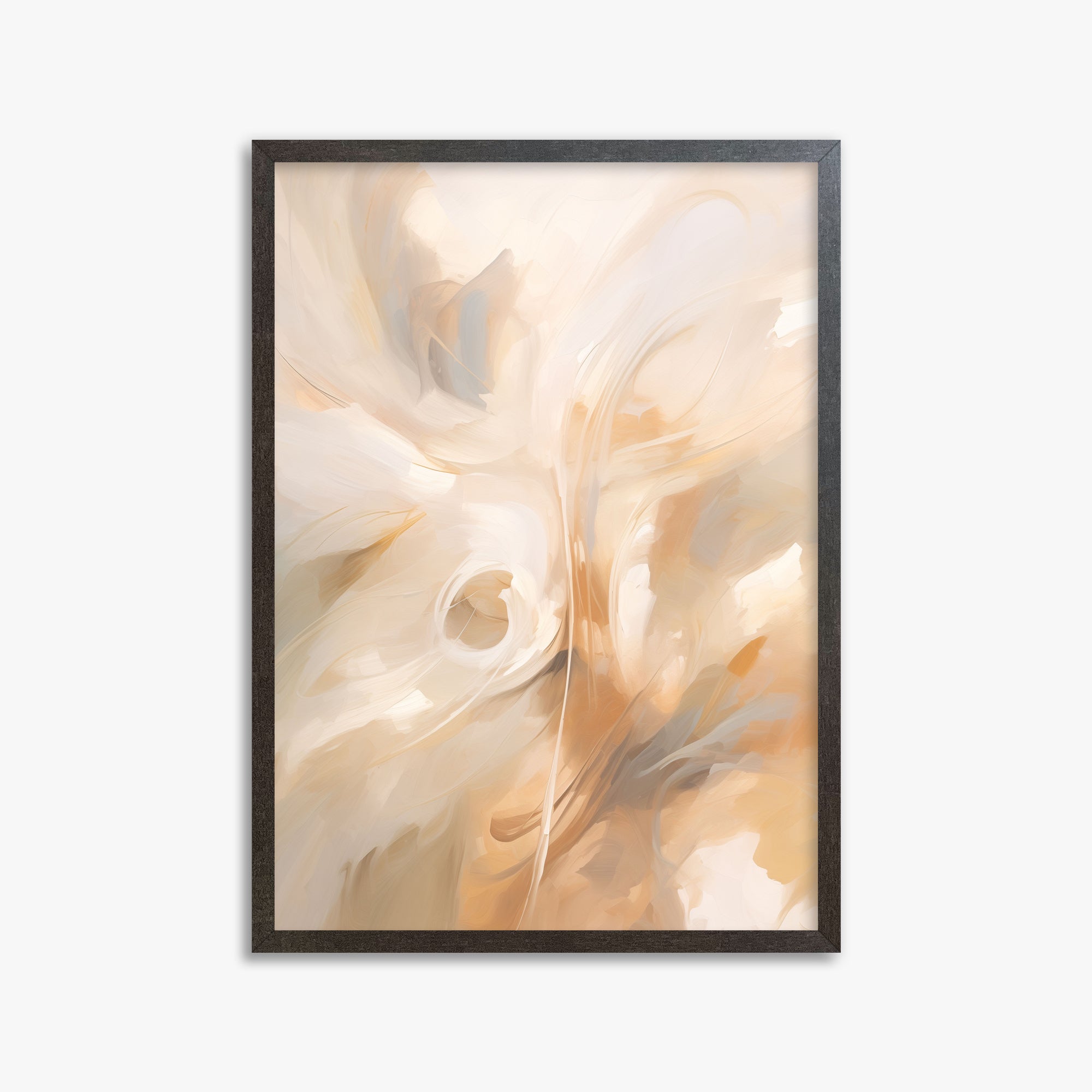 Whispering Currents, 50x70cm Framed Poster With Espresso Frame