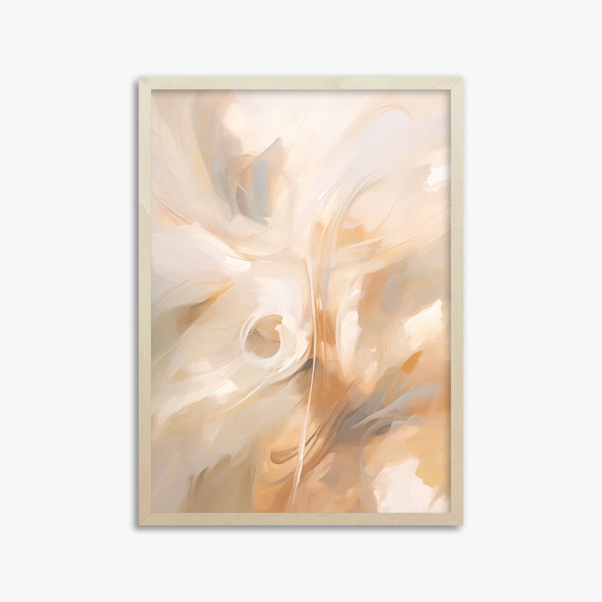 Whispering Currents, 50x70cm Framed Poster With Lime Wood Frame