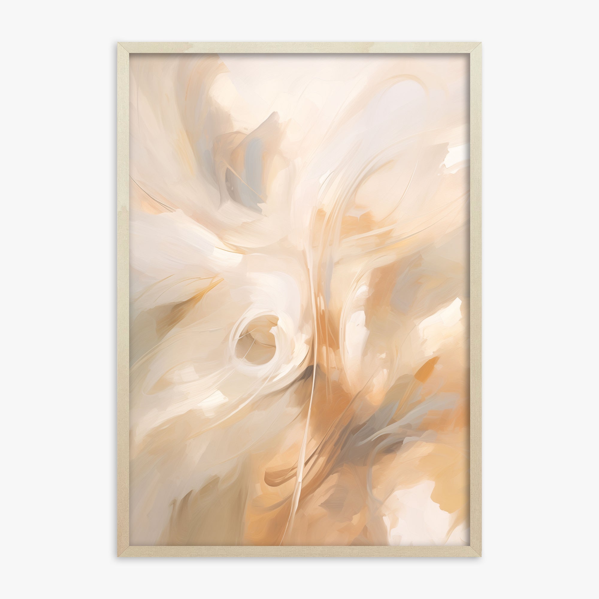 Whispering Currents, 70x100cm Framed Poster With Lime Wood Frame