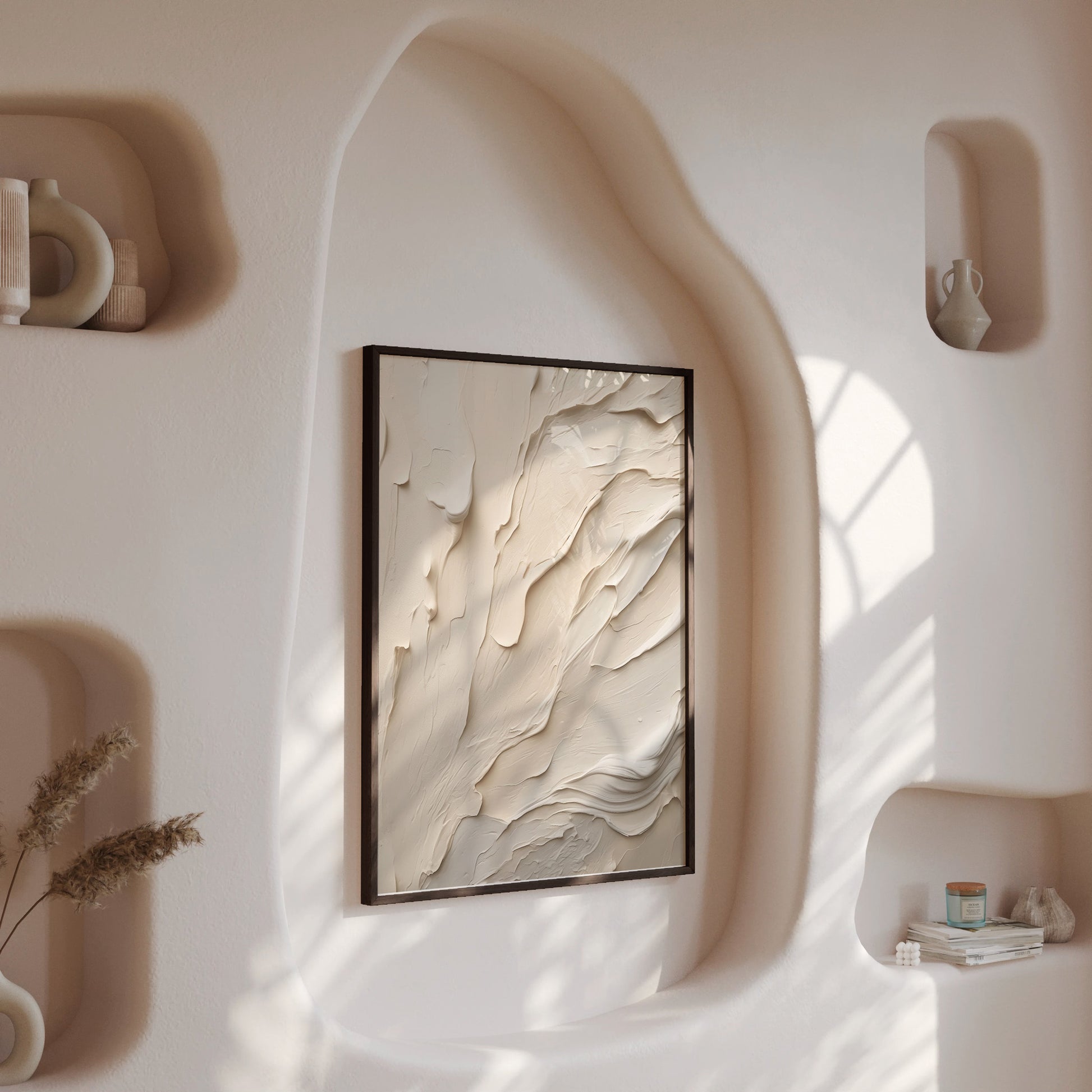 Design Concept No. 13 for Creamy Cascade Modern Poster Art