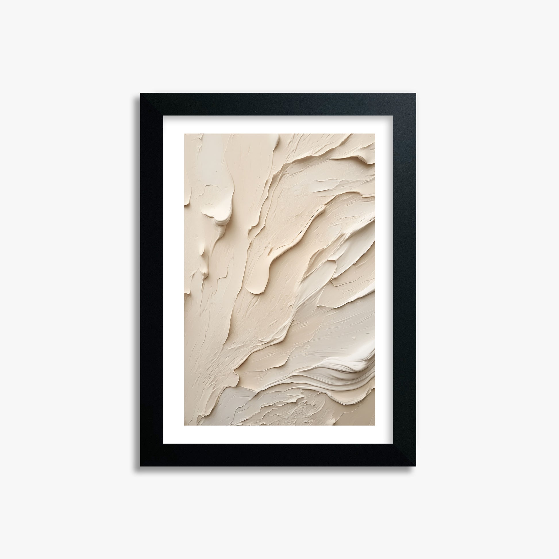 Creamy Cascade, 21x30cm Black Framed Art Reproduction