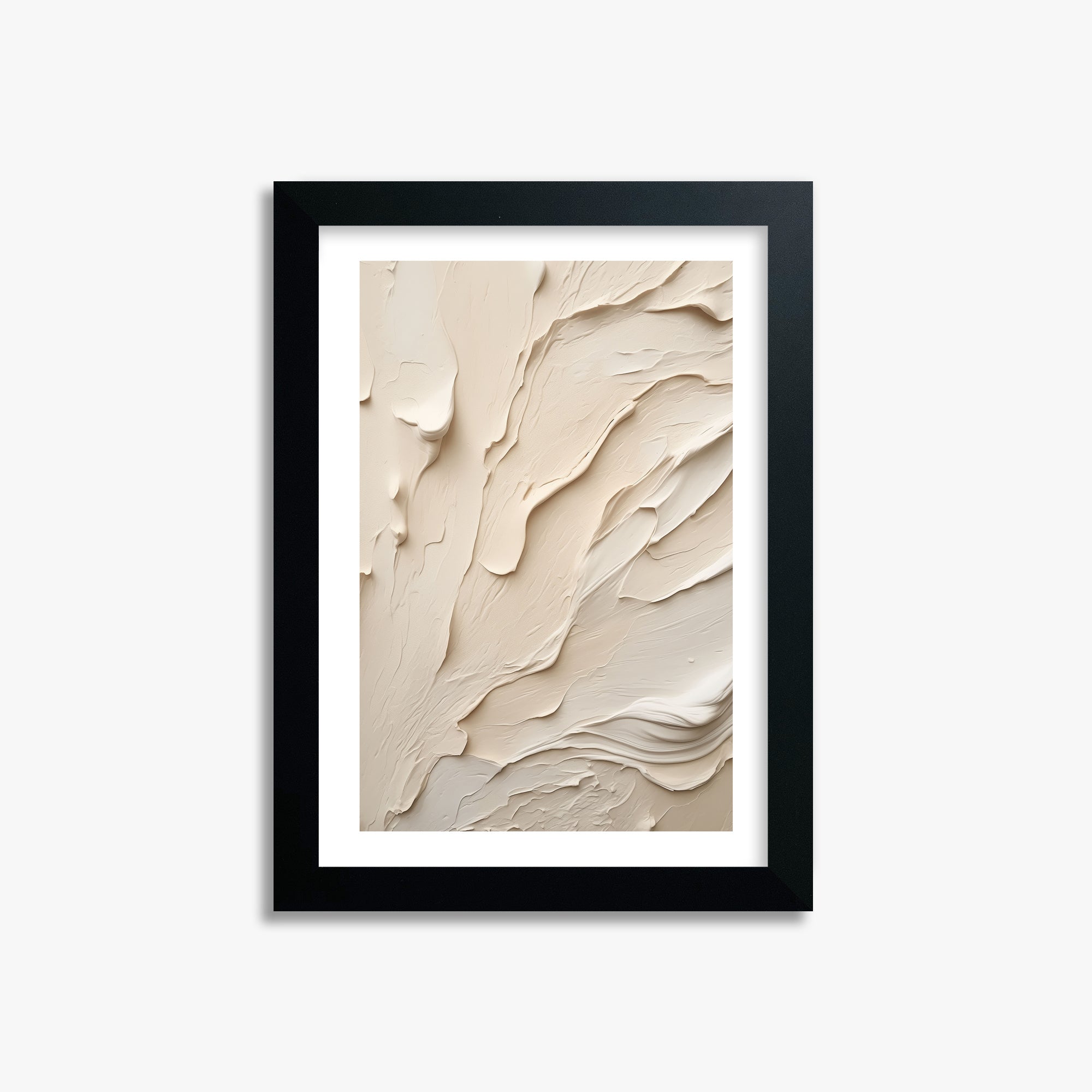 Creamy Cascade, 21x30cm Black Framed Art Reproduction