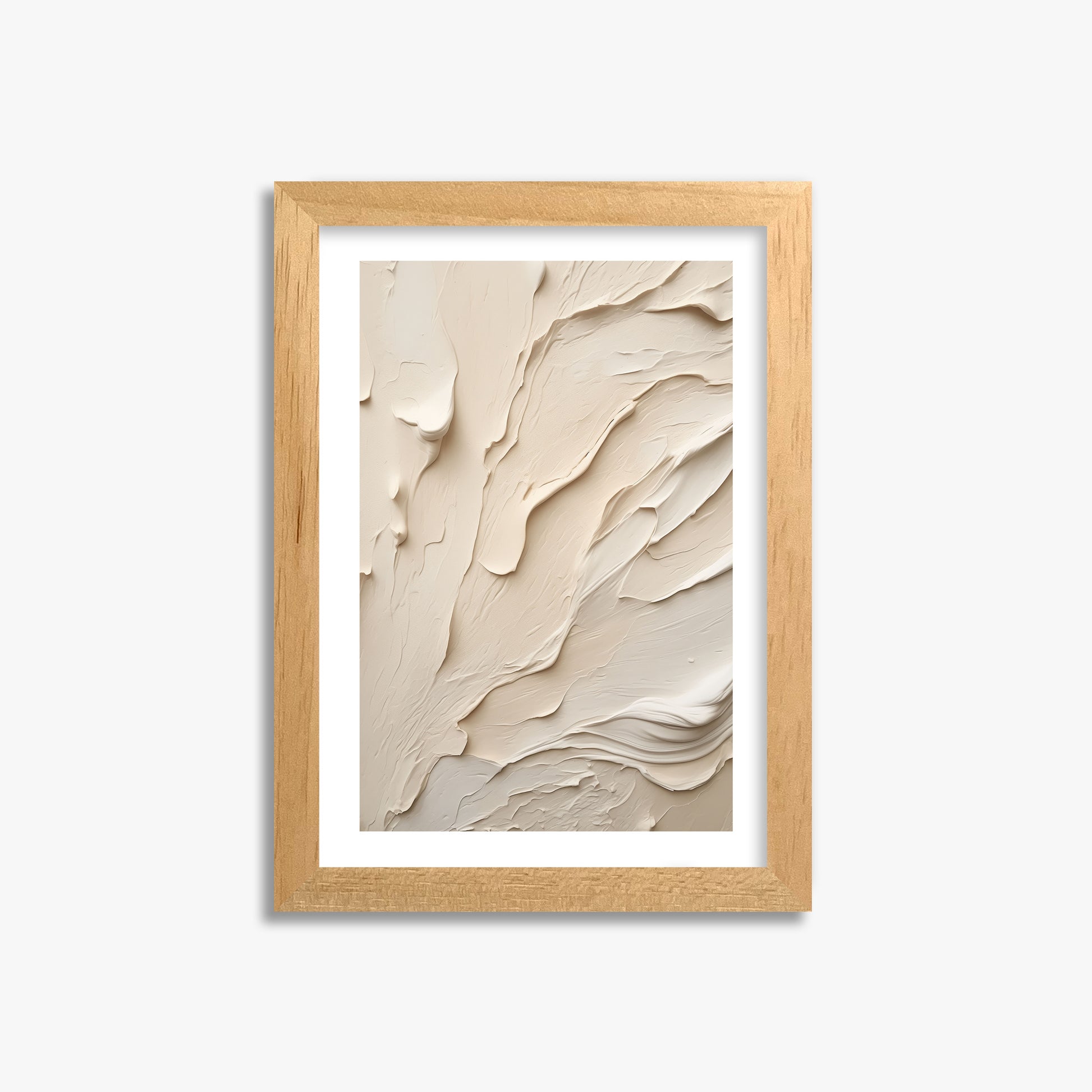 Creamy Cascade, 21x30cm Oak Framed Art Reproduction