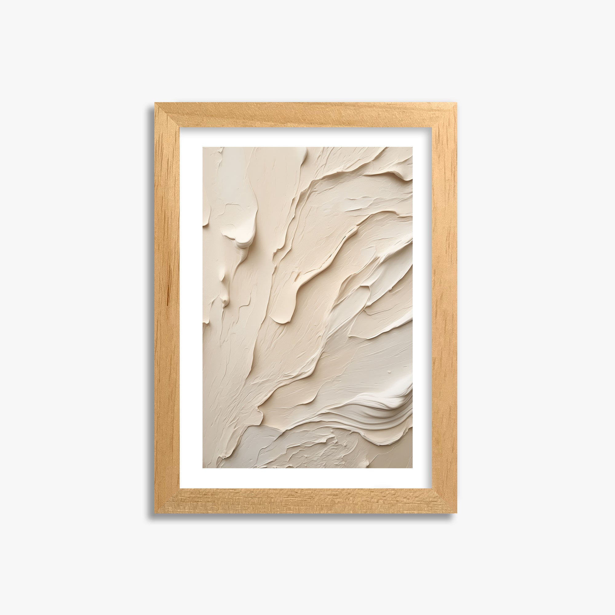 Creamy Cascade, 21x30cm Oak Framed Art Reproduction
