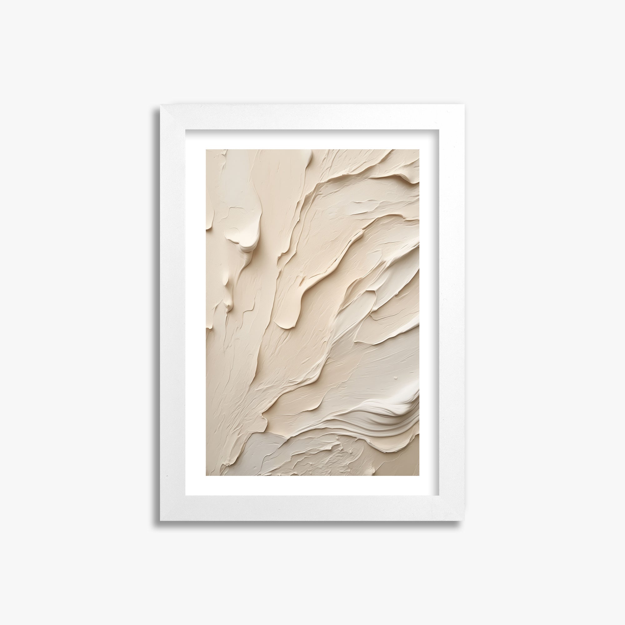 Creamy Cascade, 21x30cm Whitek Framed Art Reproduction