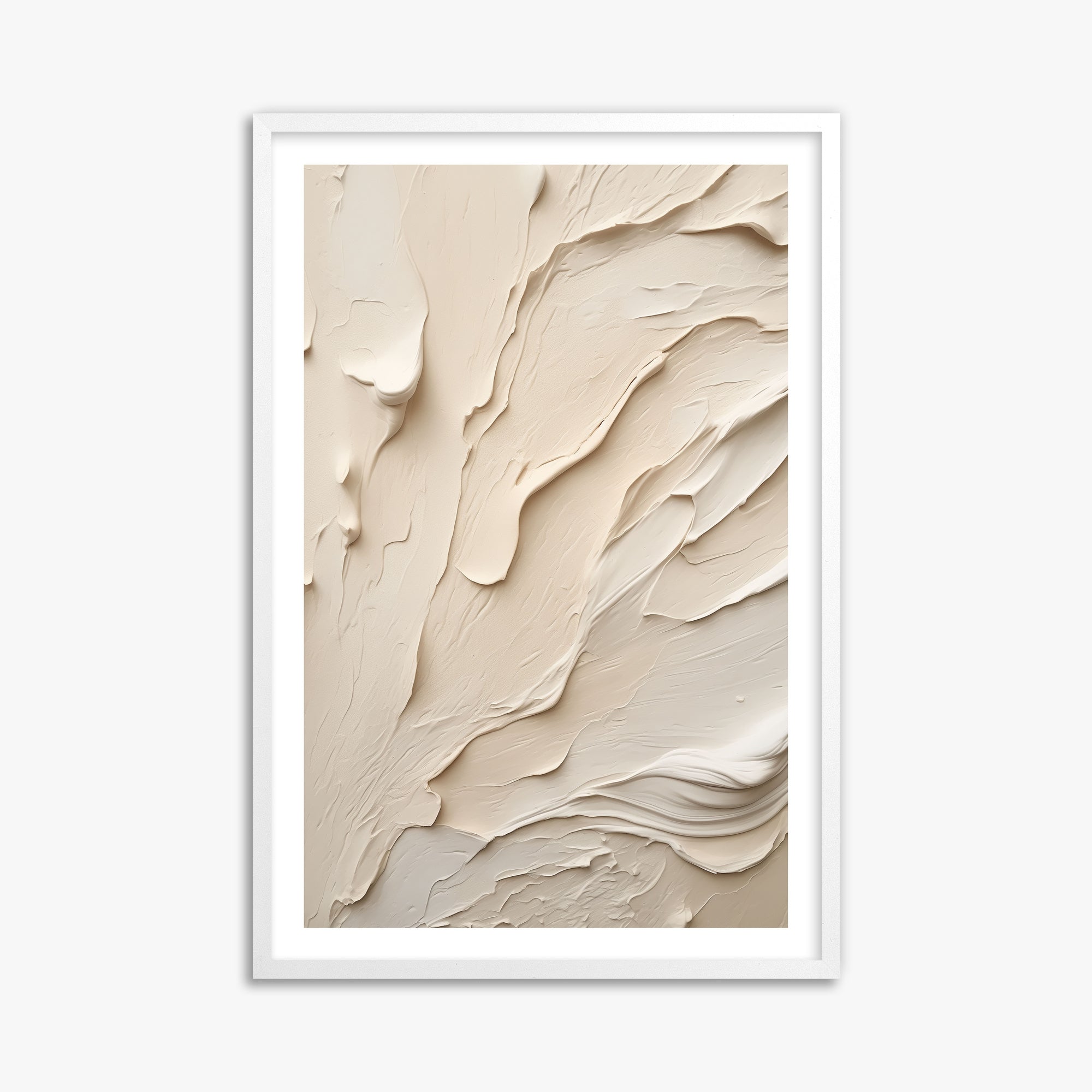 Creamy Cascade, 61x91cm Whitek Framed Art Reproduction