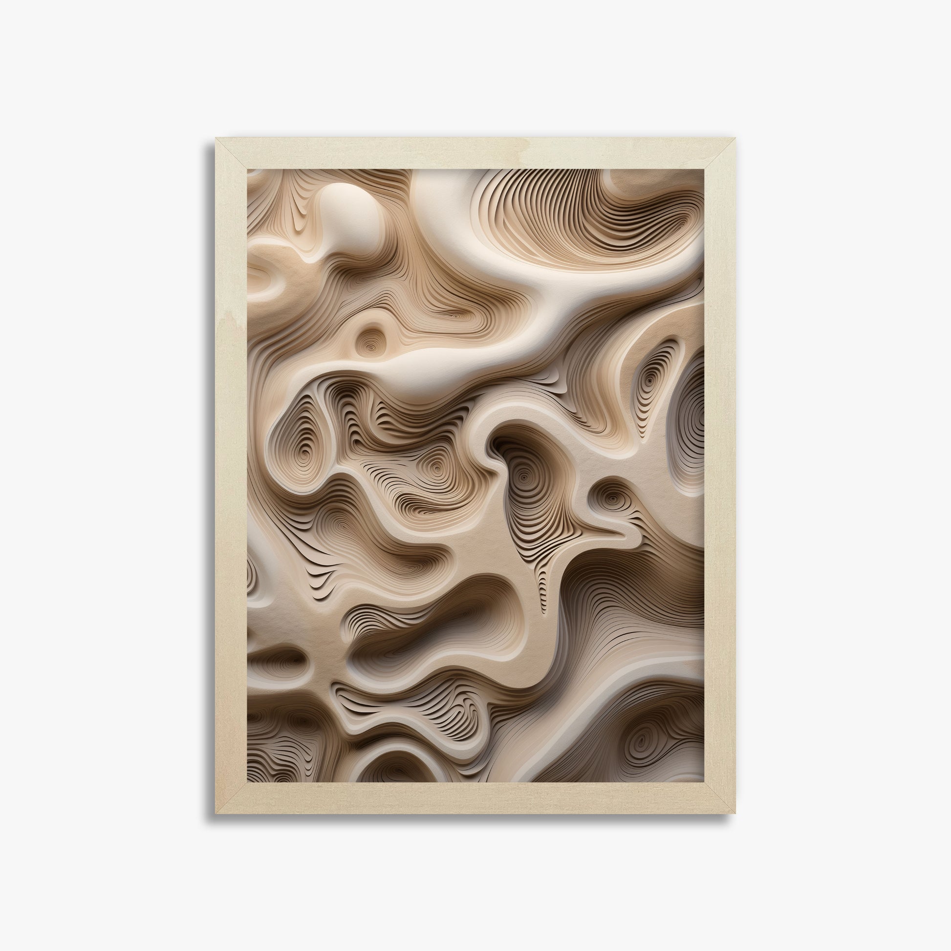 Eroded Echoes, 30x40cm Framed Poster With Lime Wood Frame