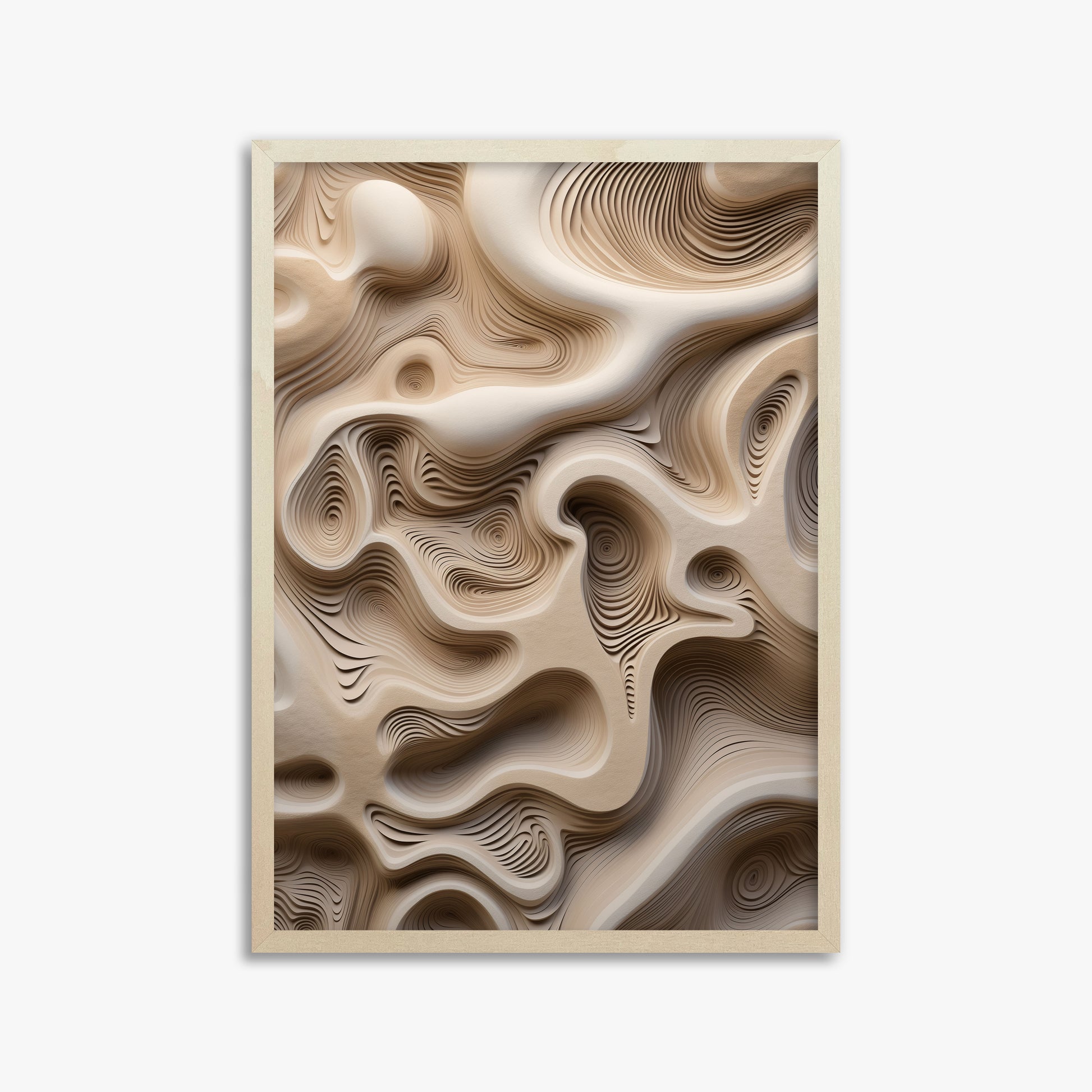 Eroded Echoes, 50x70cm Framed Poster With Lime Wood Frame