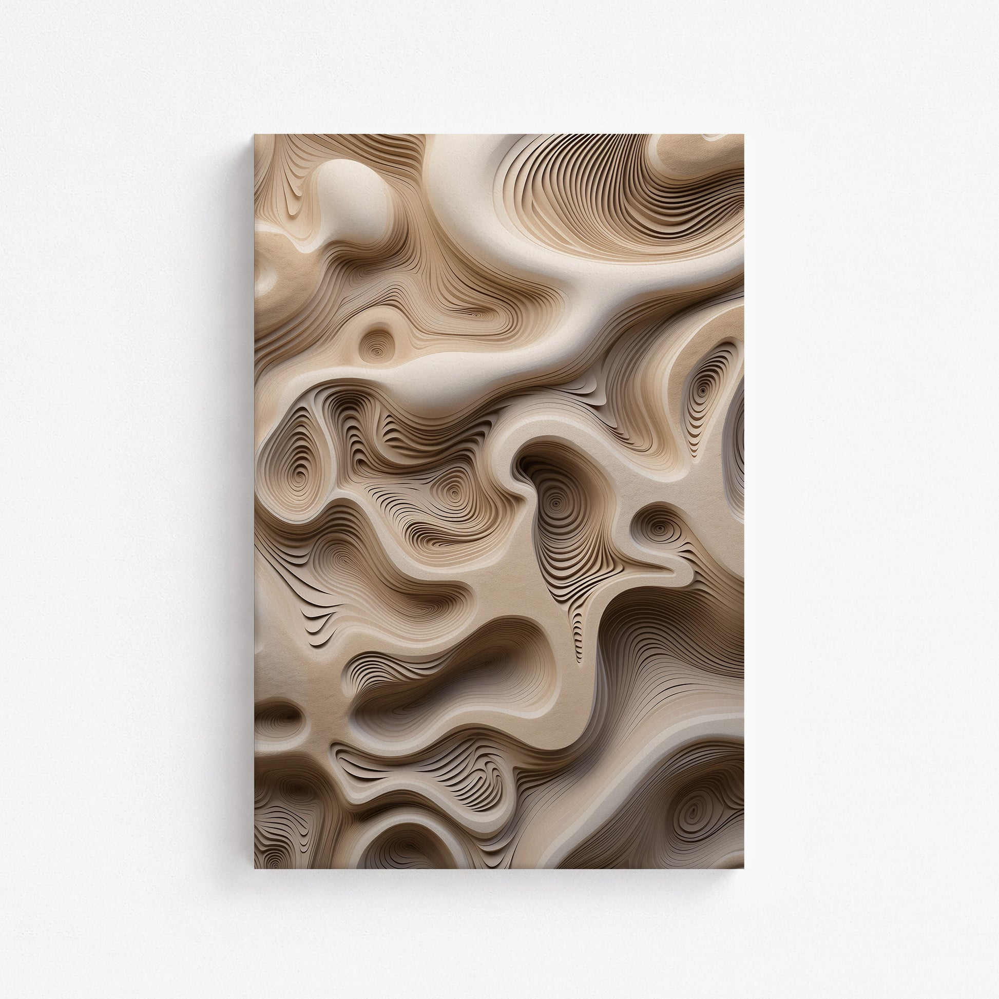 Eroded Echoes, 61x91cm Satin Canvas Poster