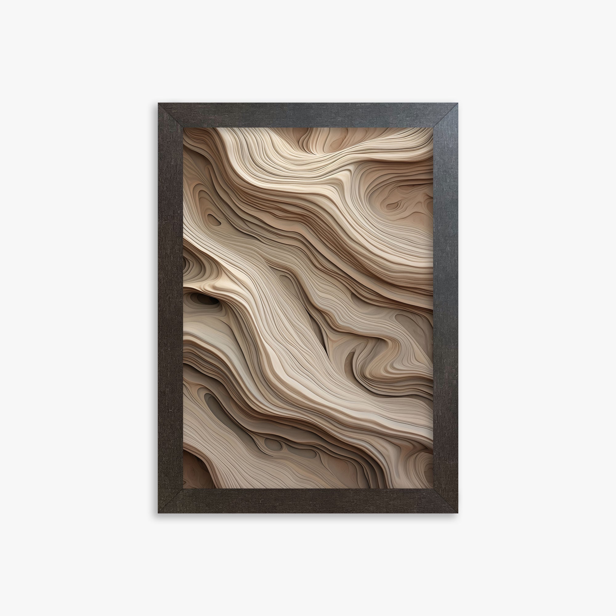 Whispers of Sandstone, 21x30cm Framed Poster With Espresso Frame