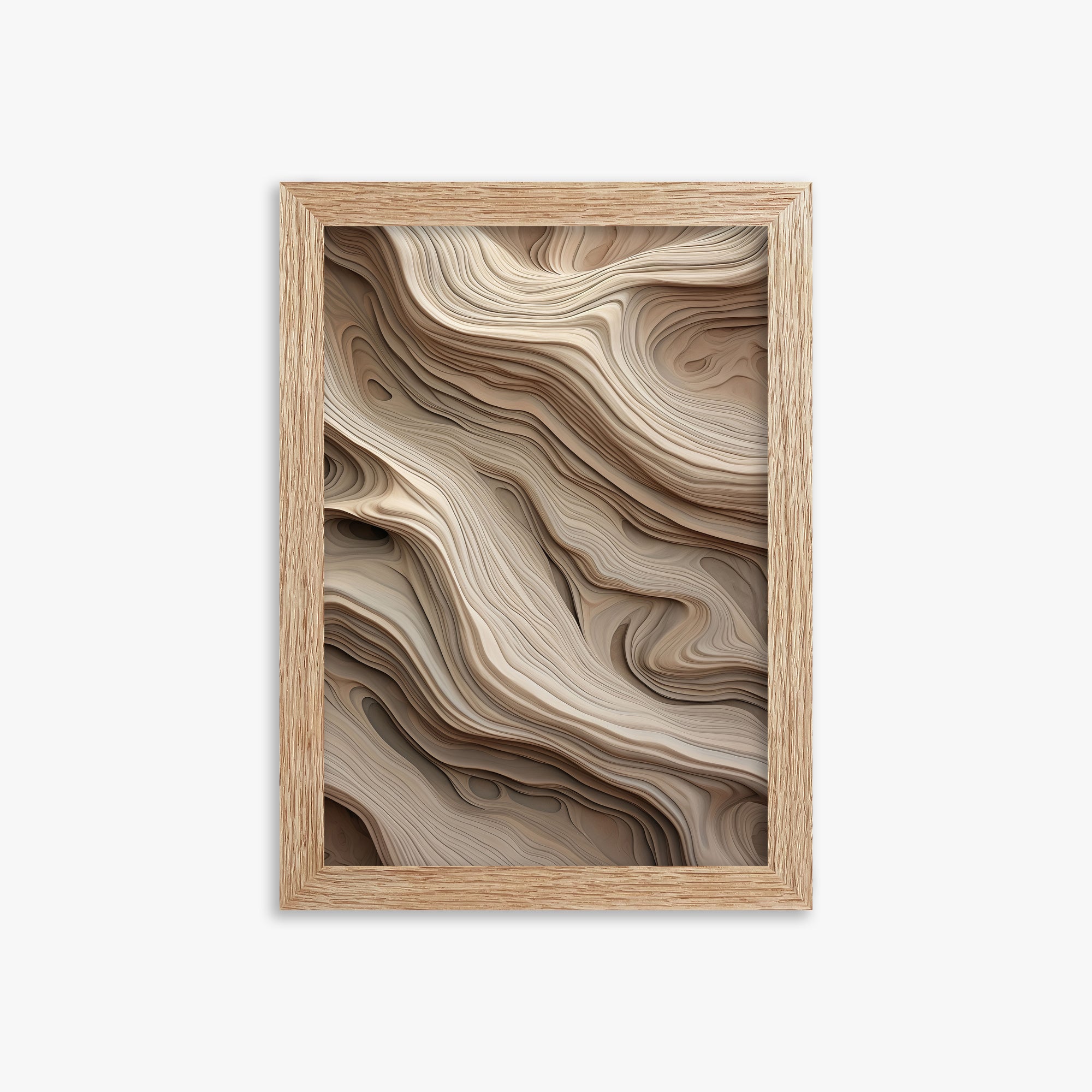 Whispers of Sandstone, 21x30cm Framed Poster With Raw Oak Frame
