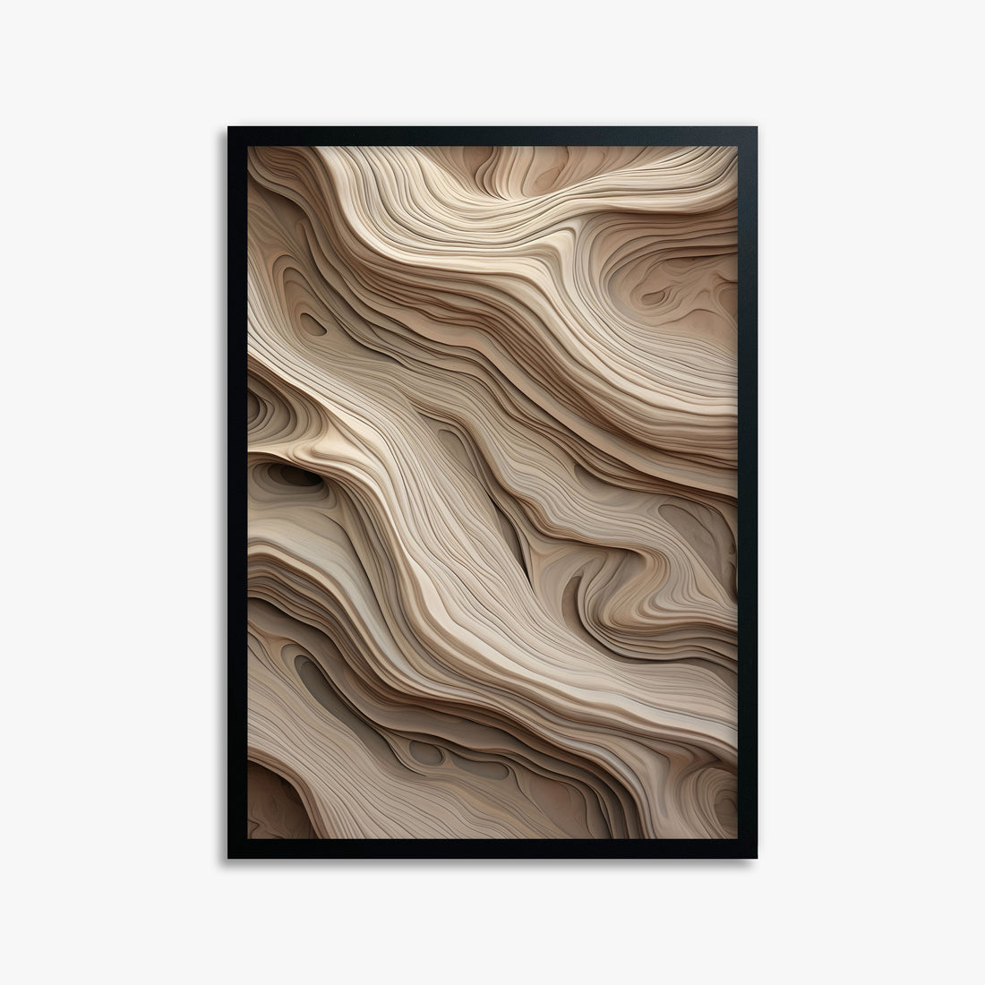 Whispers of Sandstone, 50x70cm Framed Poster With Black Frame