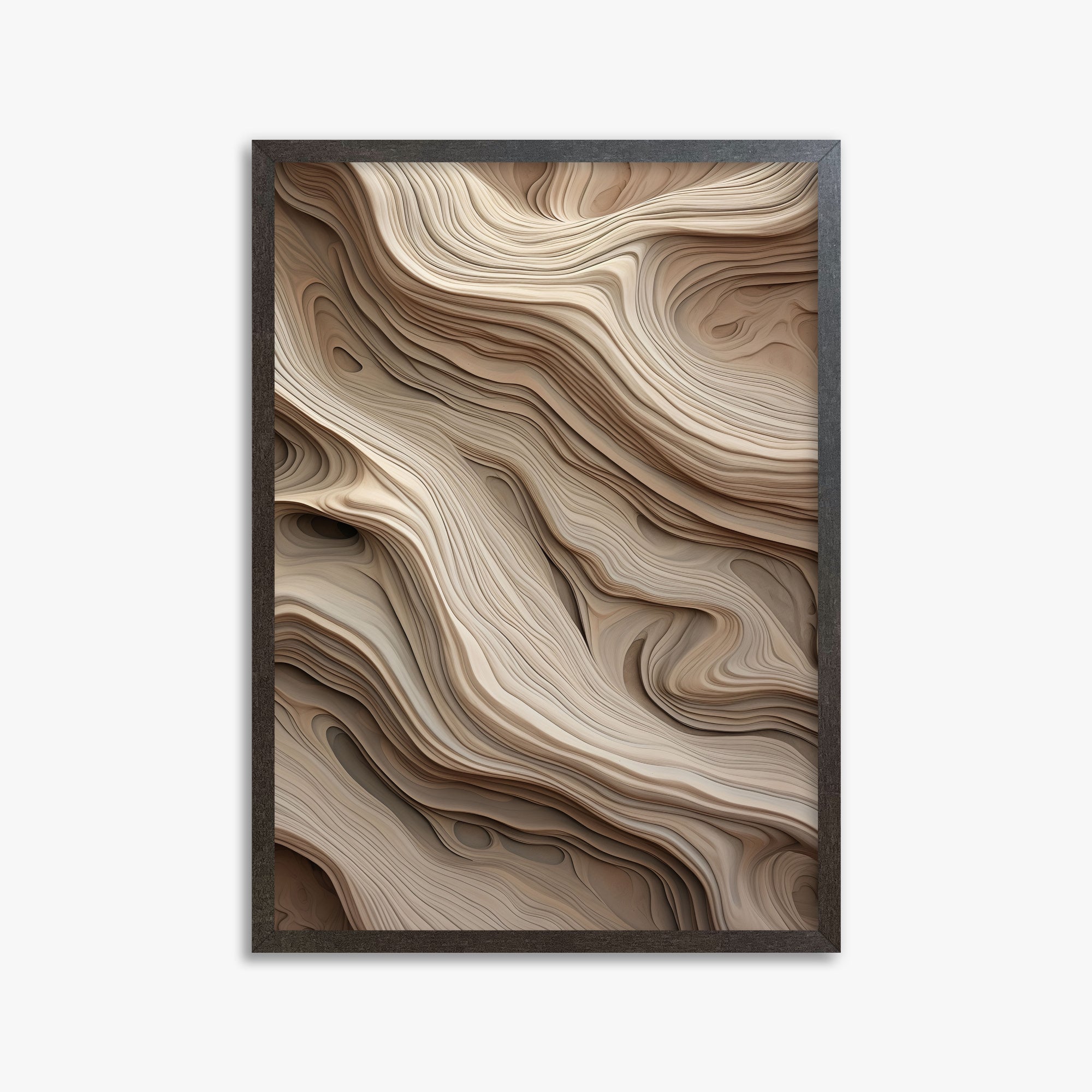 Whispers of Sandstone, 50x70cm Framed Poster With Espresso Frame