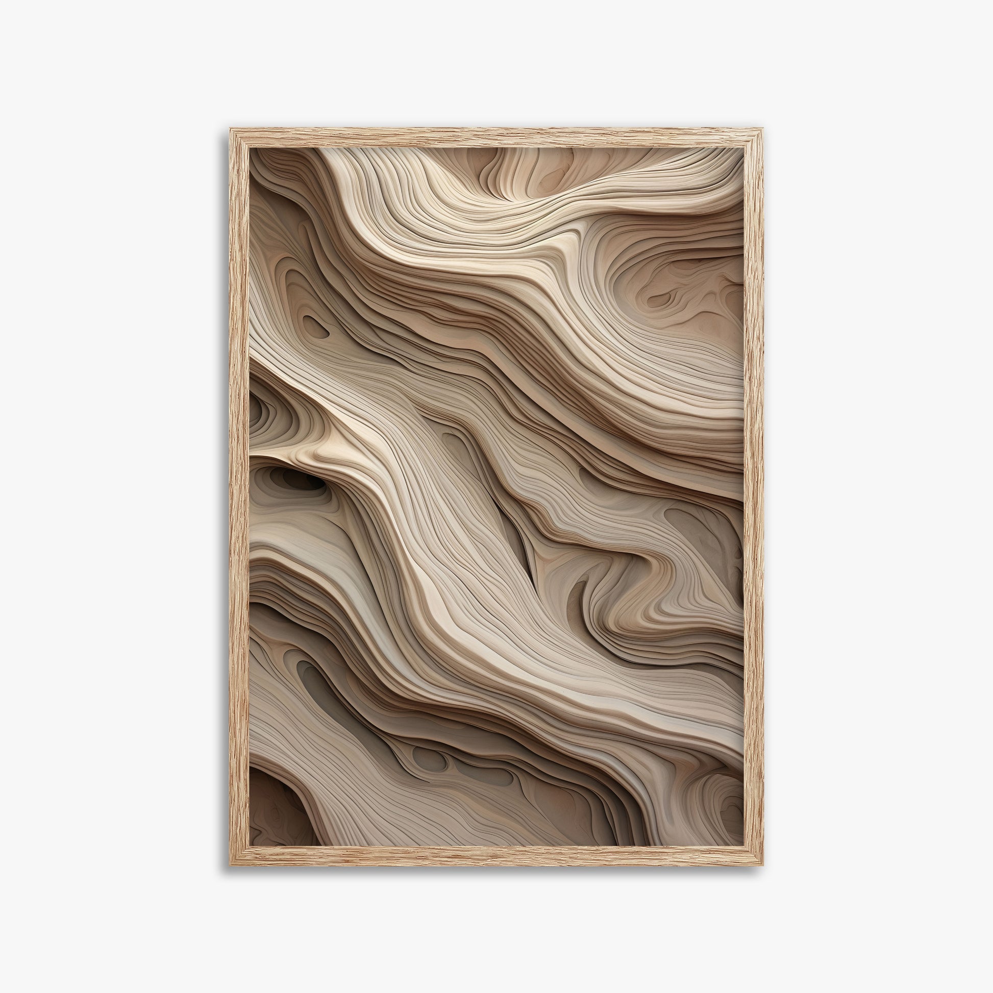 Whispers of Sandstone, 50x70cm Framed Poster With Raw Oak Frame