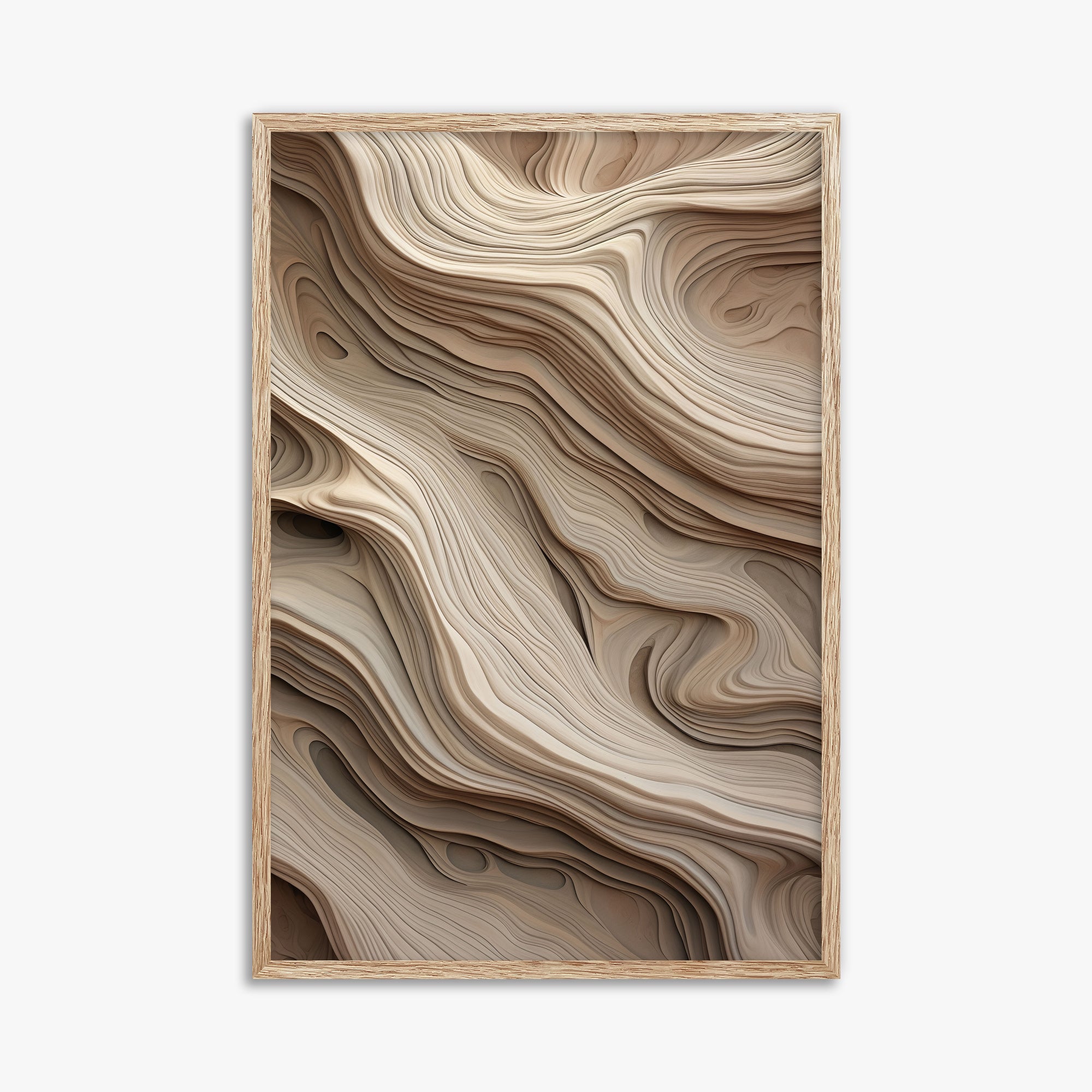 Whispers of Sandstone, 61x91cm Framed Poster With Raw Oak Frame
