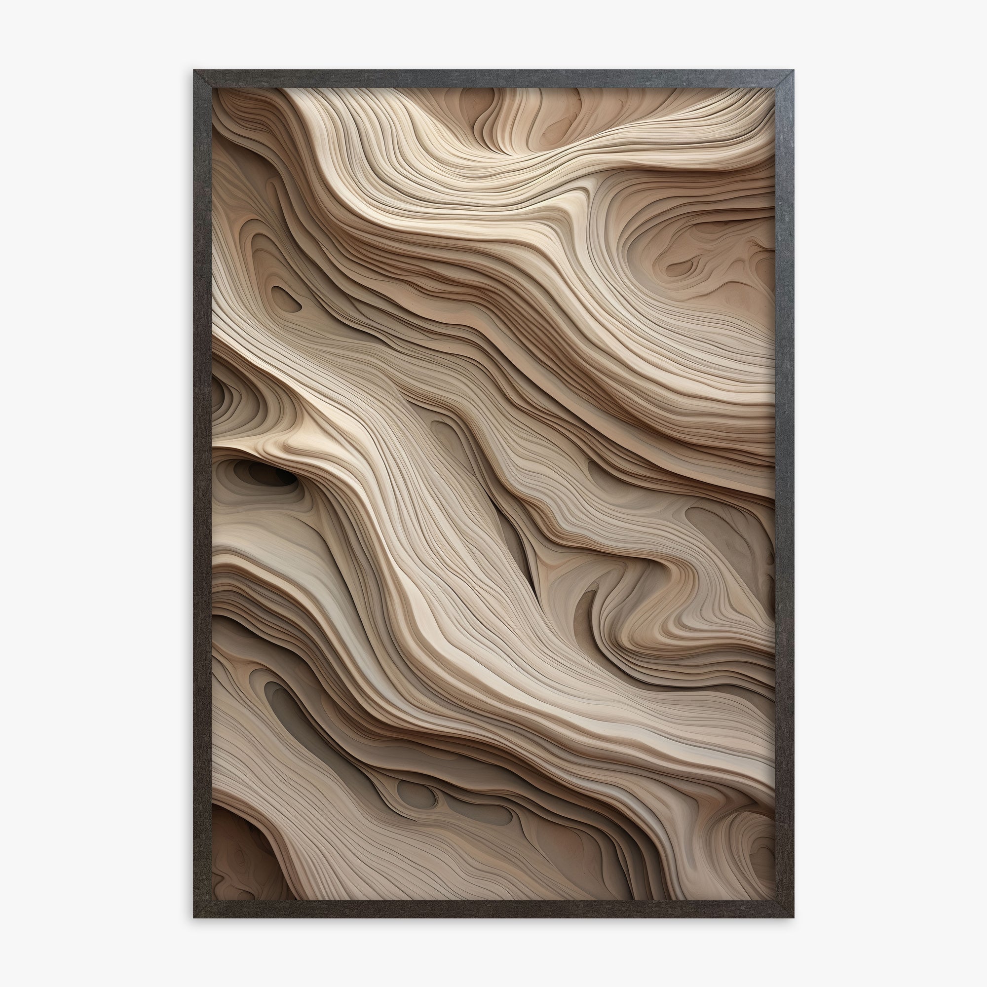 Whispers of Sandstone, 70x100cm Framed Poster With Espresso Frame