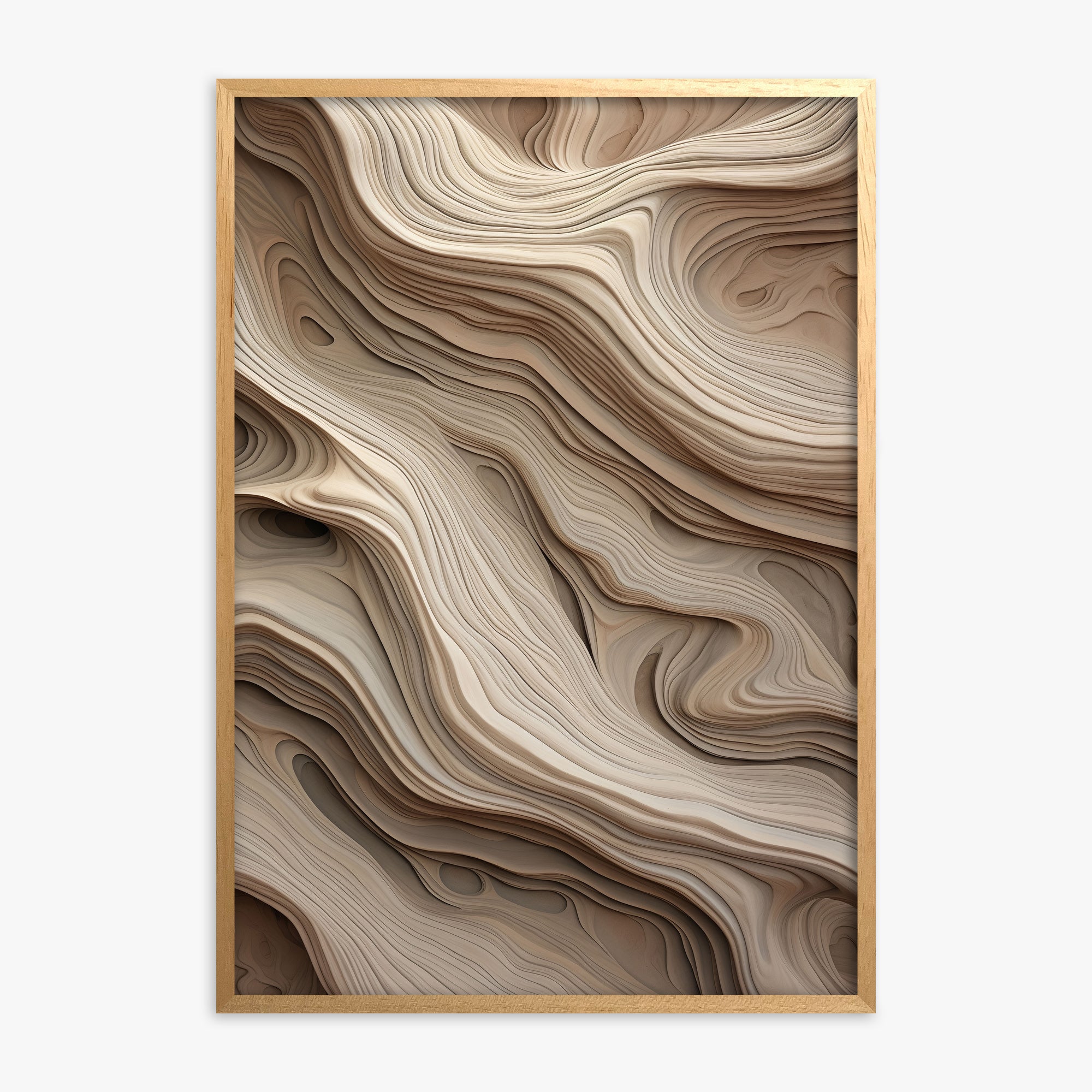 Whispers of Sandstone, Oak Framed Poster With Oak Frame