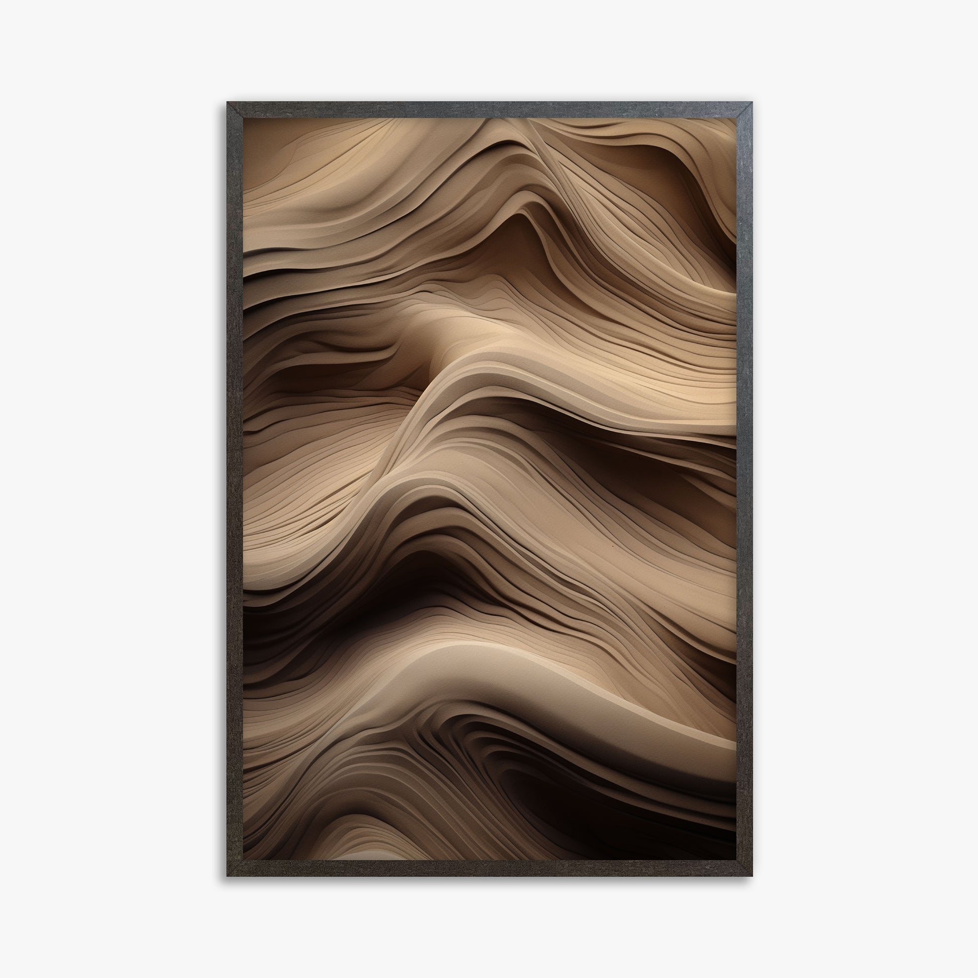 Sculpted Sands, 61x91cm Framed Poster With Espresso Frame