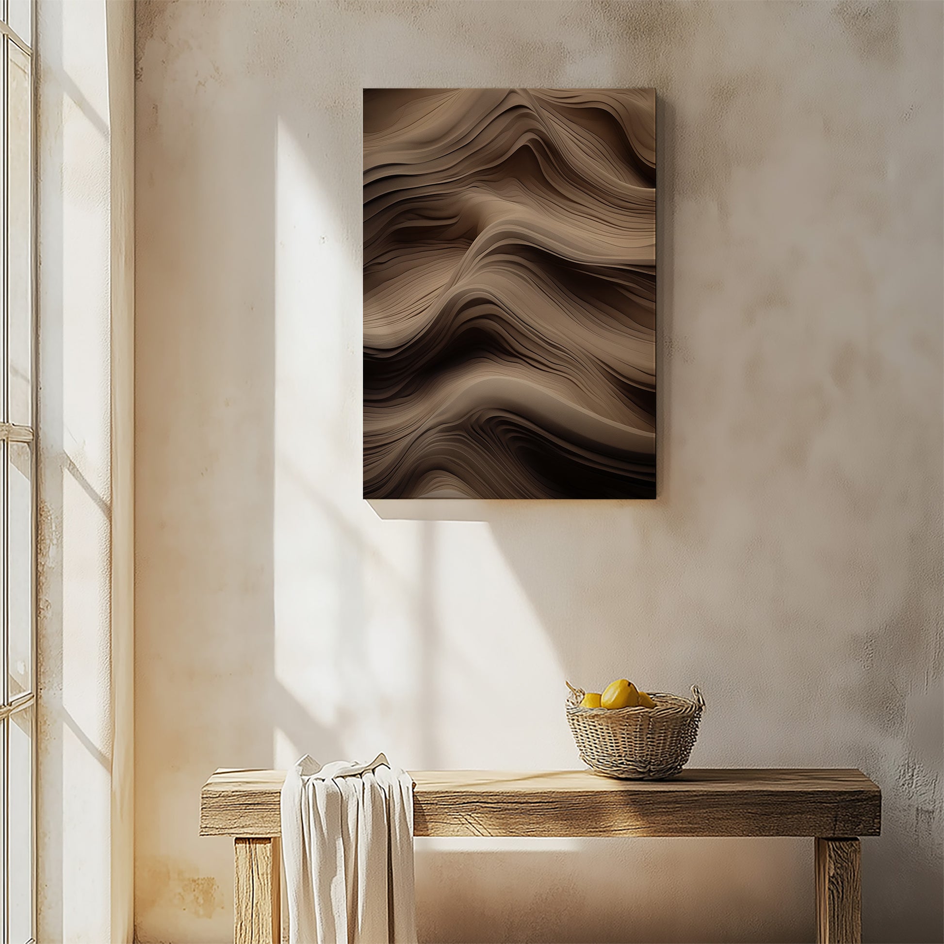 Design Concept No. 54 for Sculpted Sands Modern Satin Canvas Poster Art