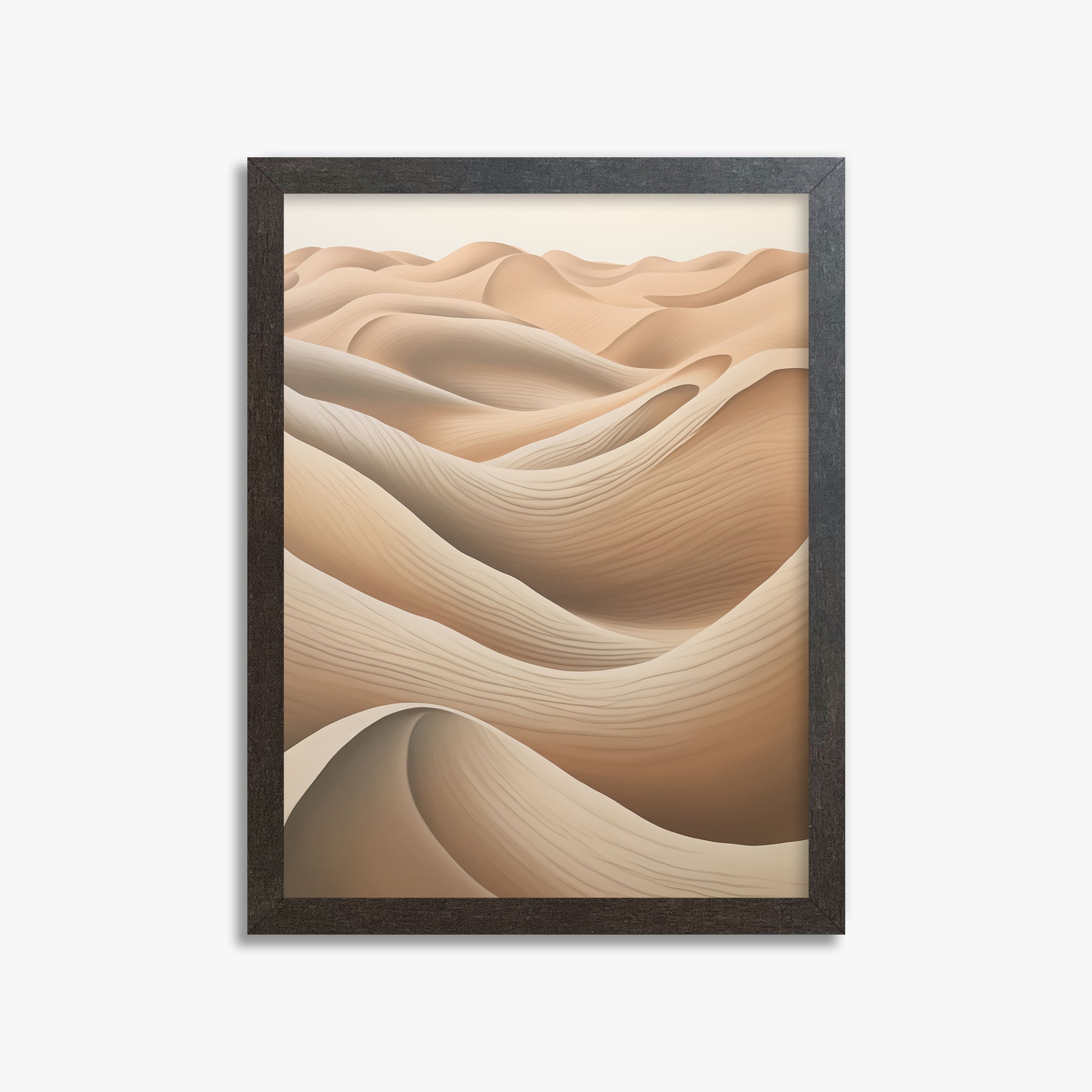 Sahara Waves, 30x40cm Framed Poster With Espresso Frame