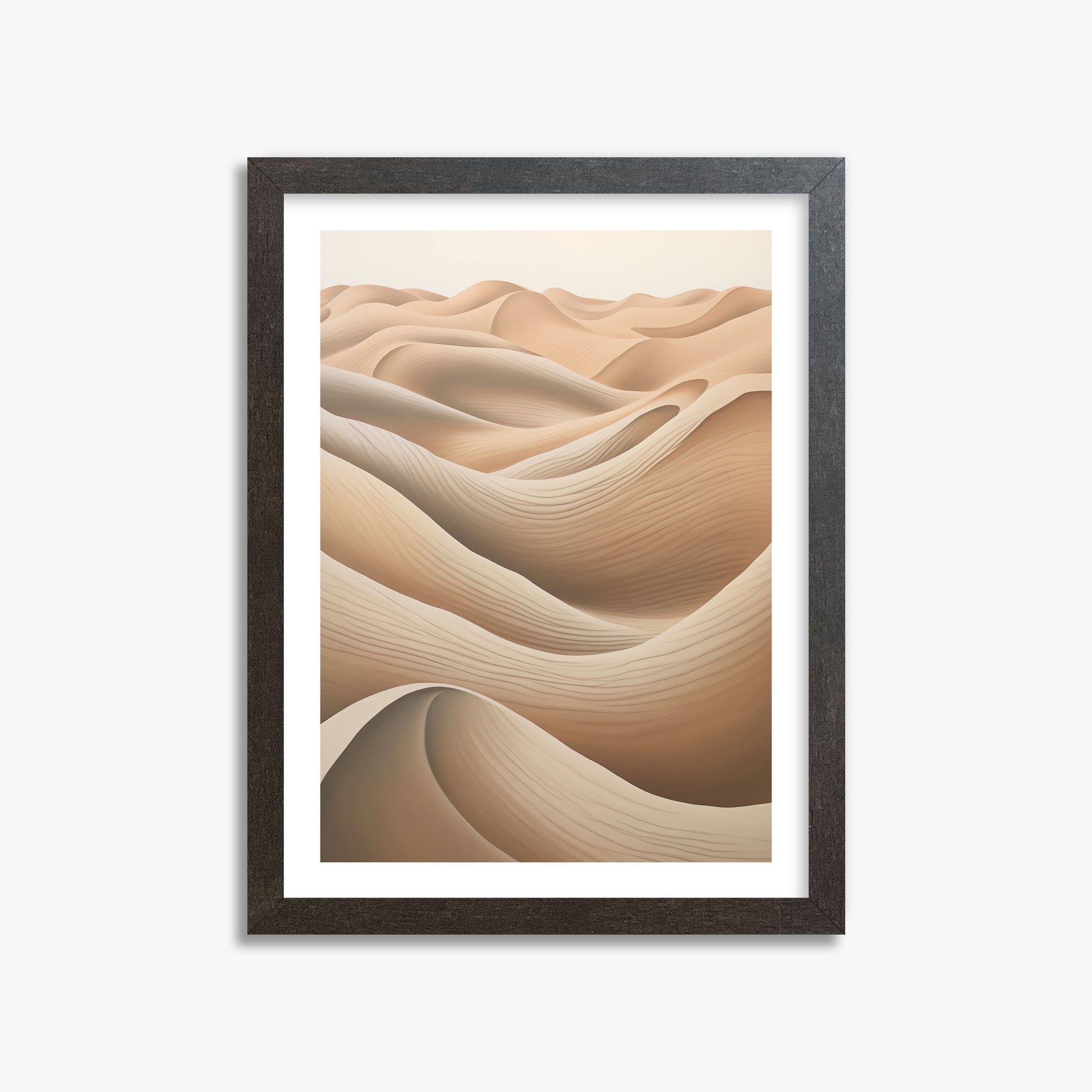 Sahara Waves, 30x40cm Framed Poster With Espresso Frame