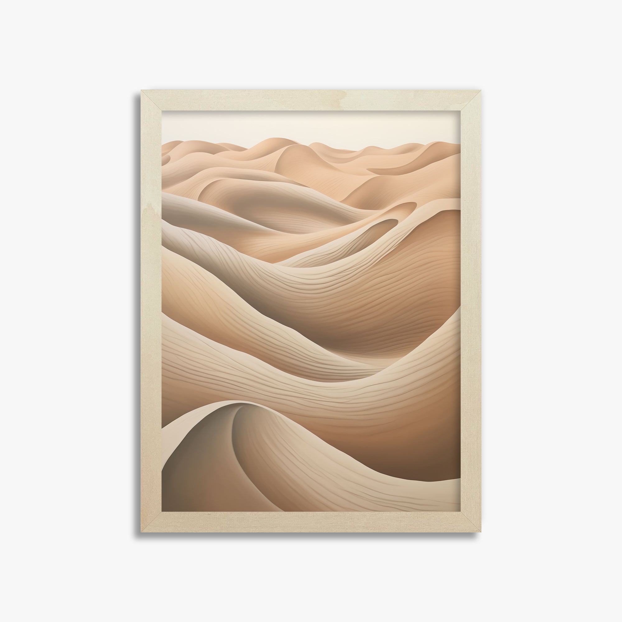 Sahara Waves, 30x40cm Framed Poster With Lime Wood Frame