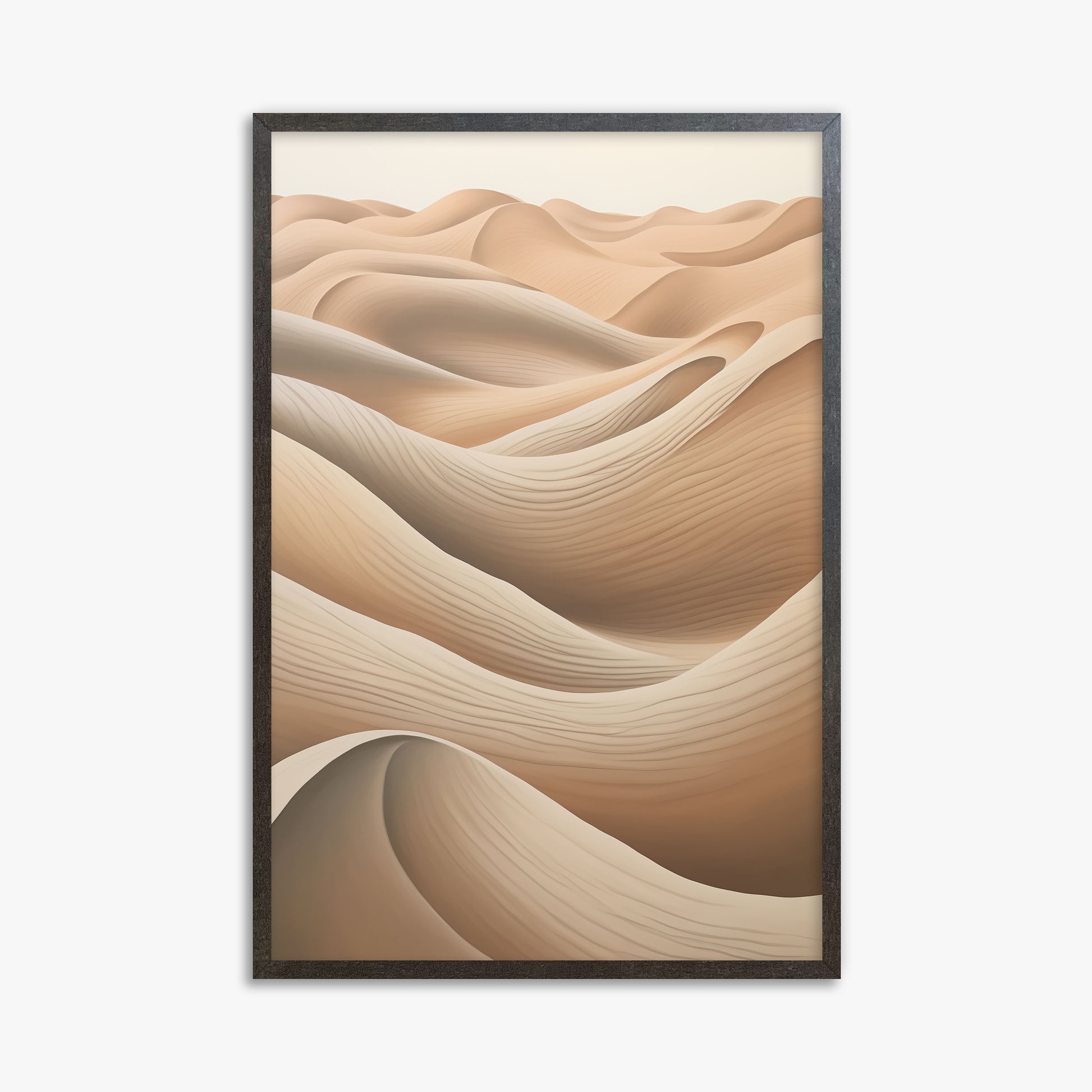 Sahara Waves, 61x91cm Framed Poster With Espresso Frame